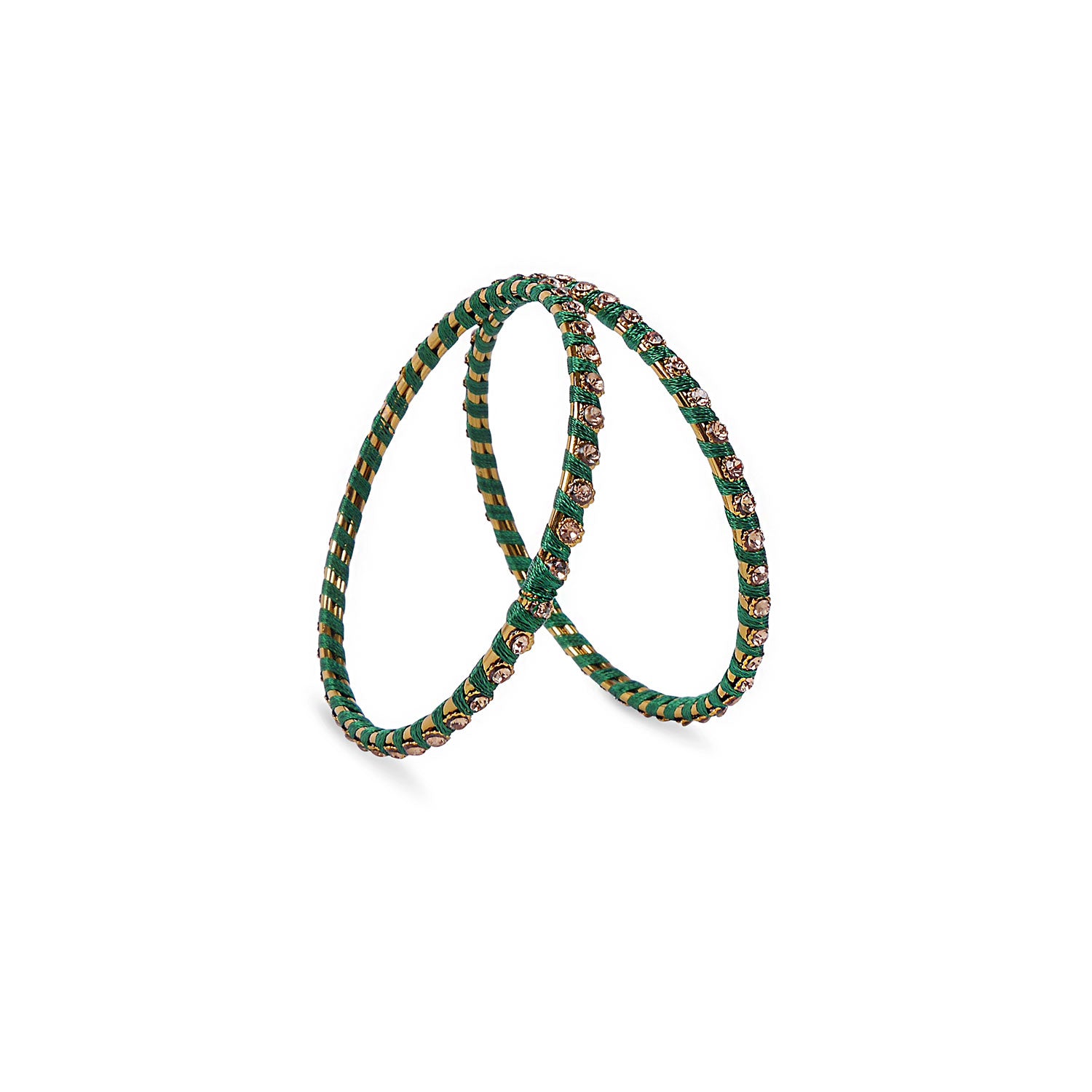 GREEN THREAD BANGLES