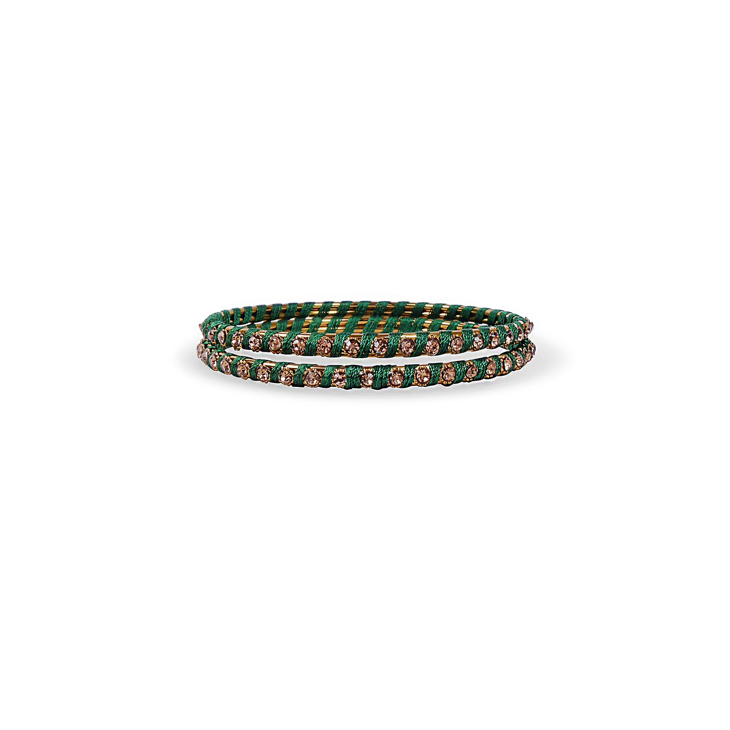 GREEN THREAD BANGLES