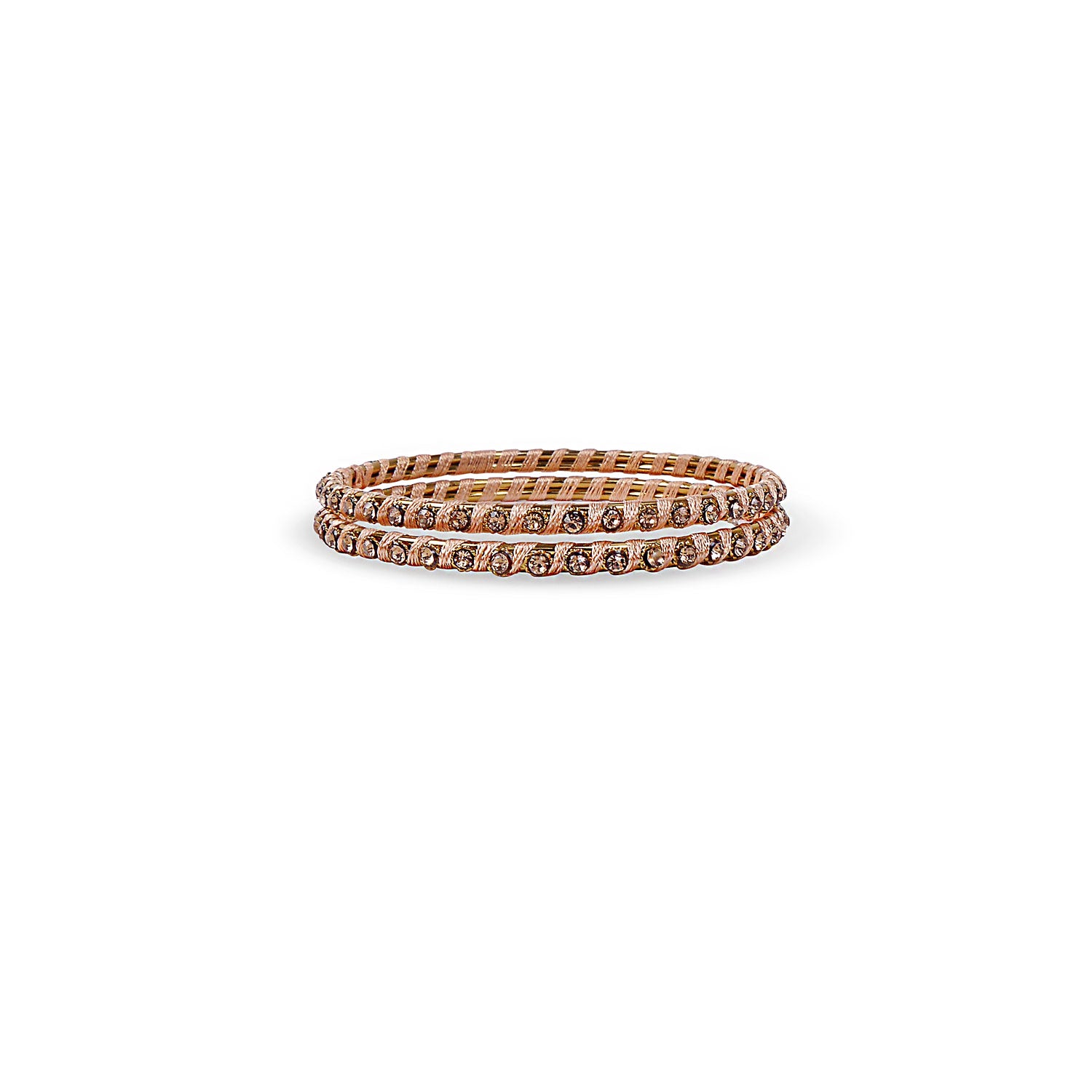PEACH THREAD BANGLES