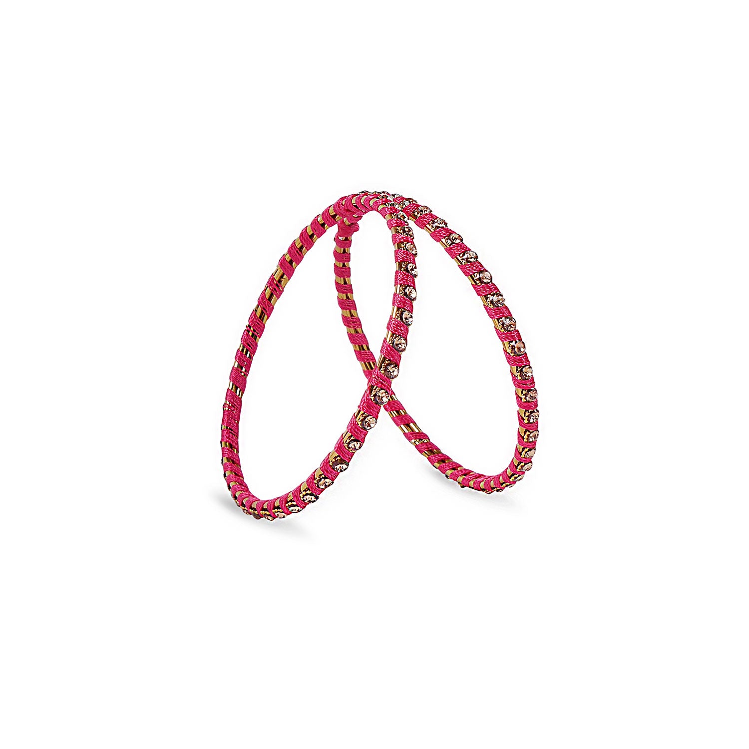 Jaiya Thread Bangles in Pink