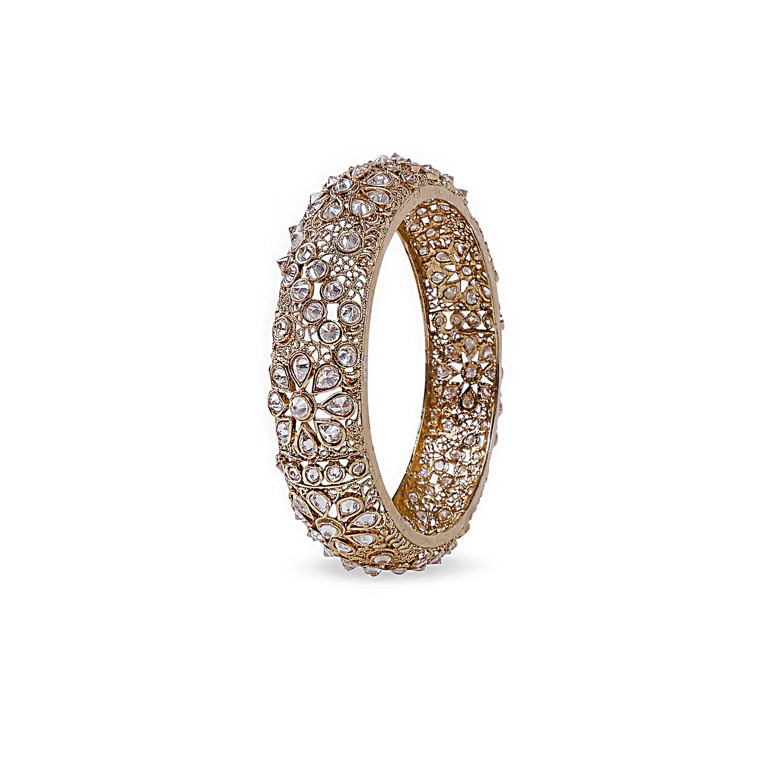 Suraiya Classic Bangle in White