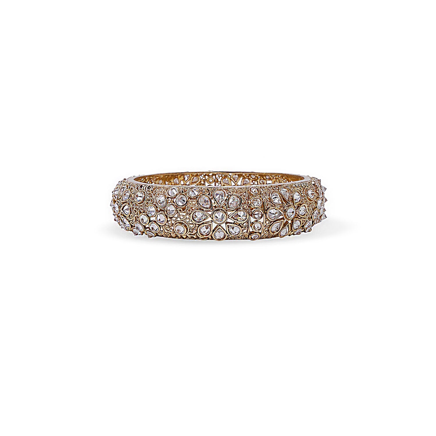 Suraiya Classic Bangle in White