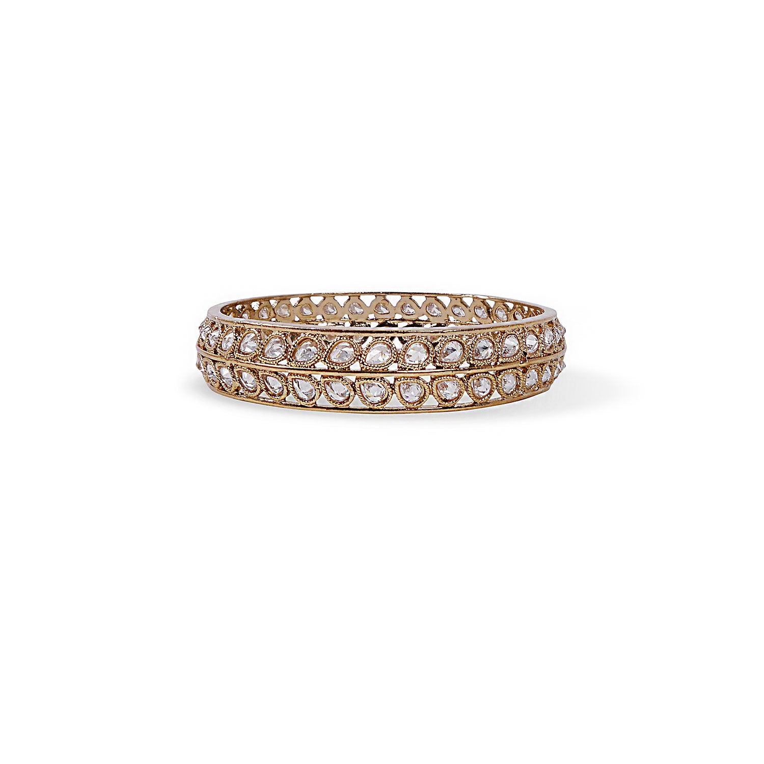 Nisha Bangle in Antique Gold