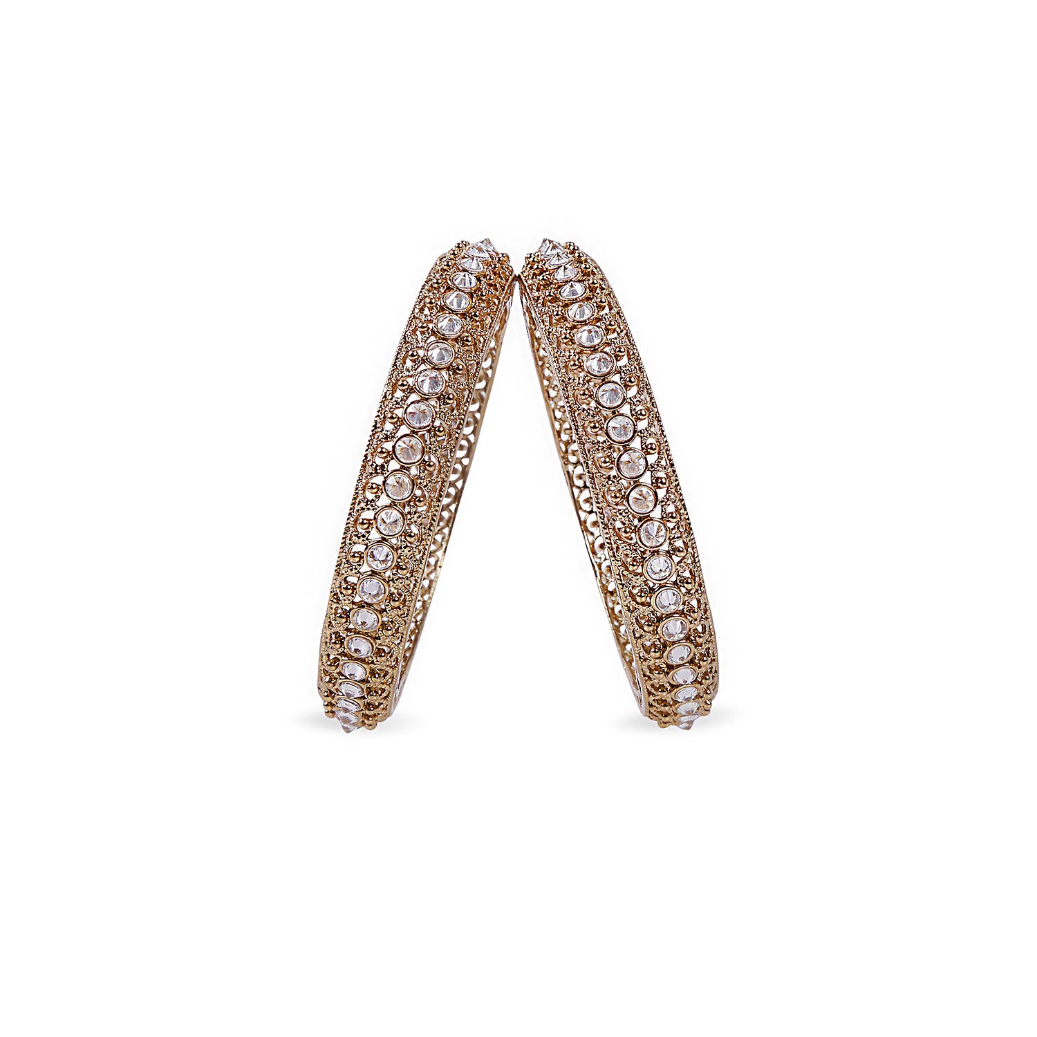 Levina Bangles in Antique Gold