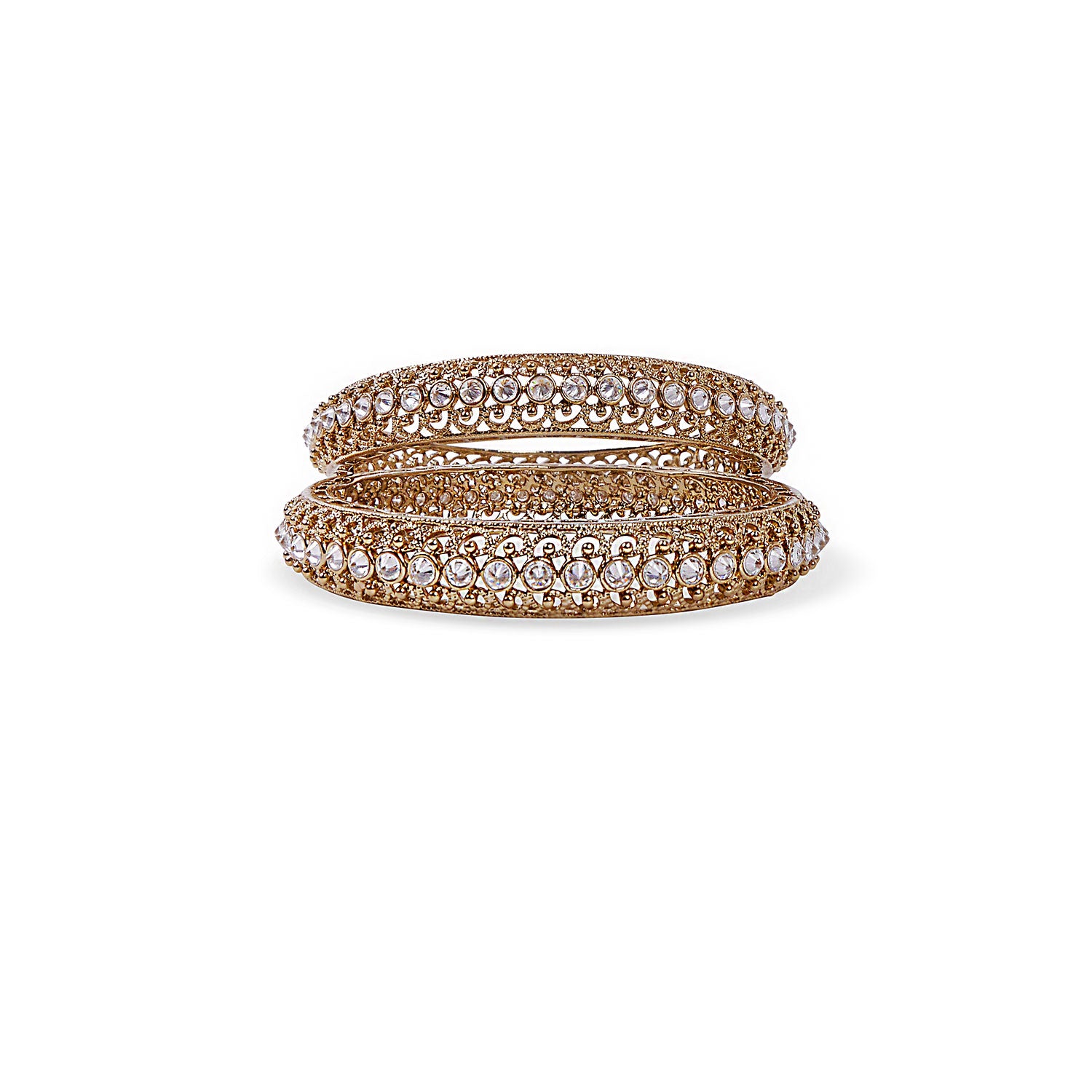 Levina Bangles in Antique Gold