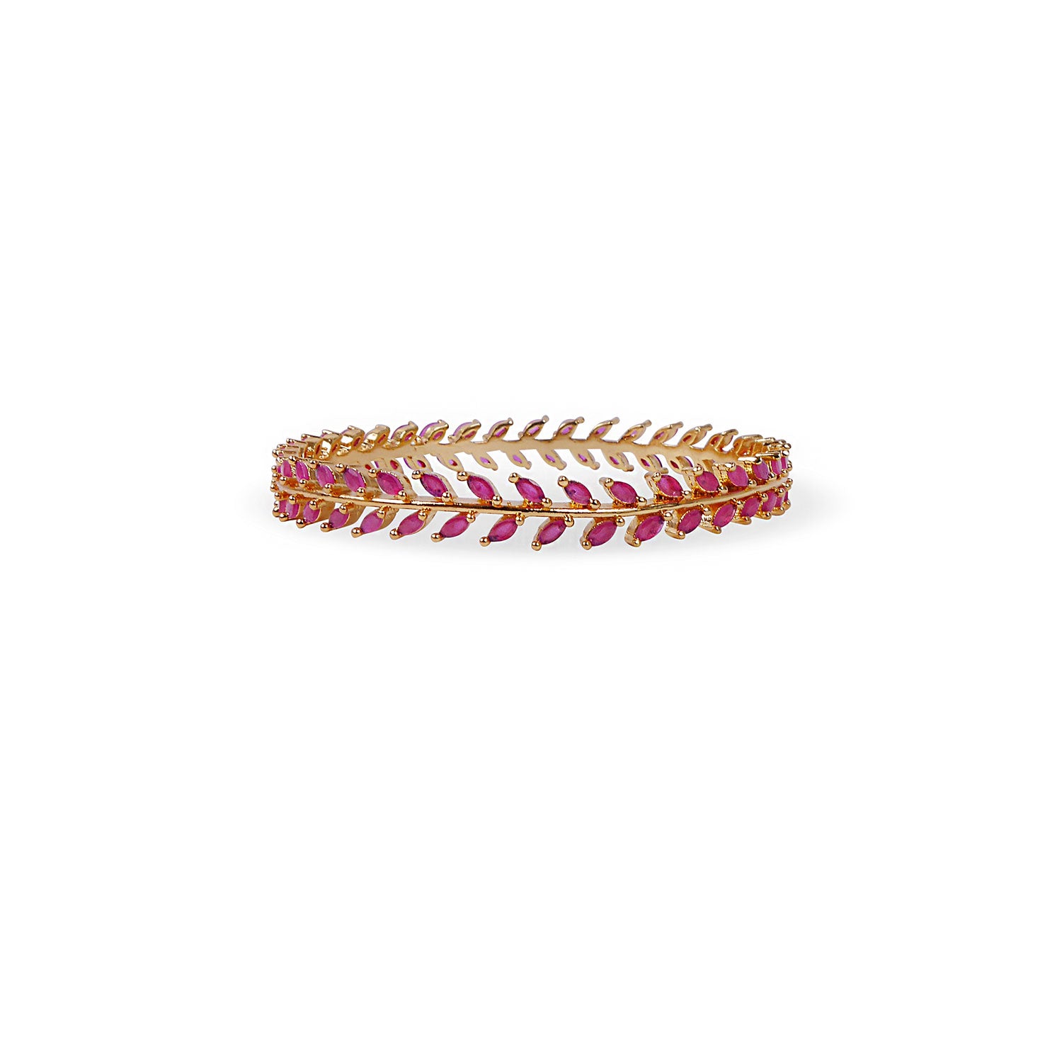 Sajni Cubic Zirconia Bangle in Ruby