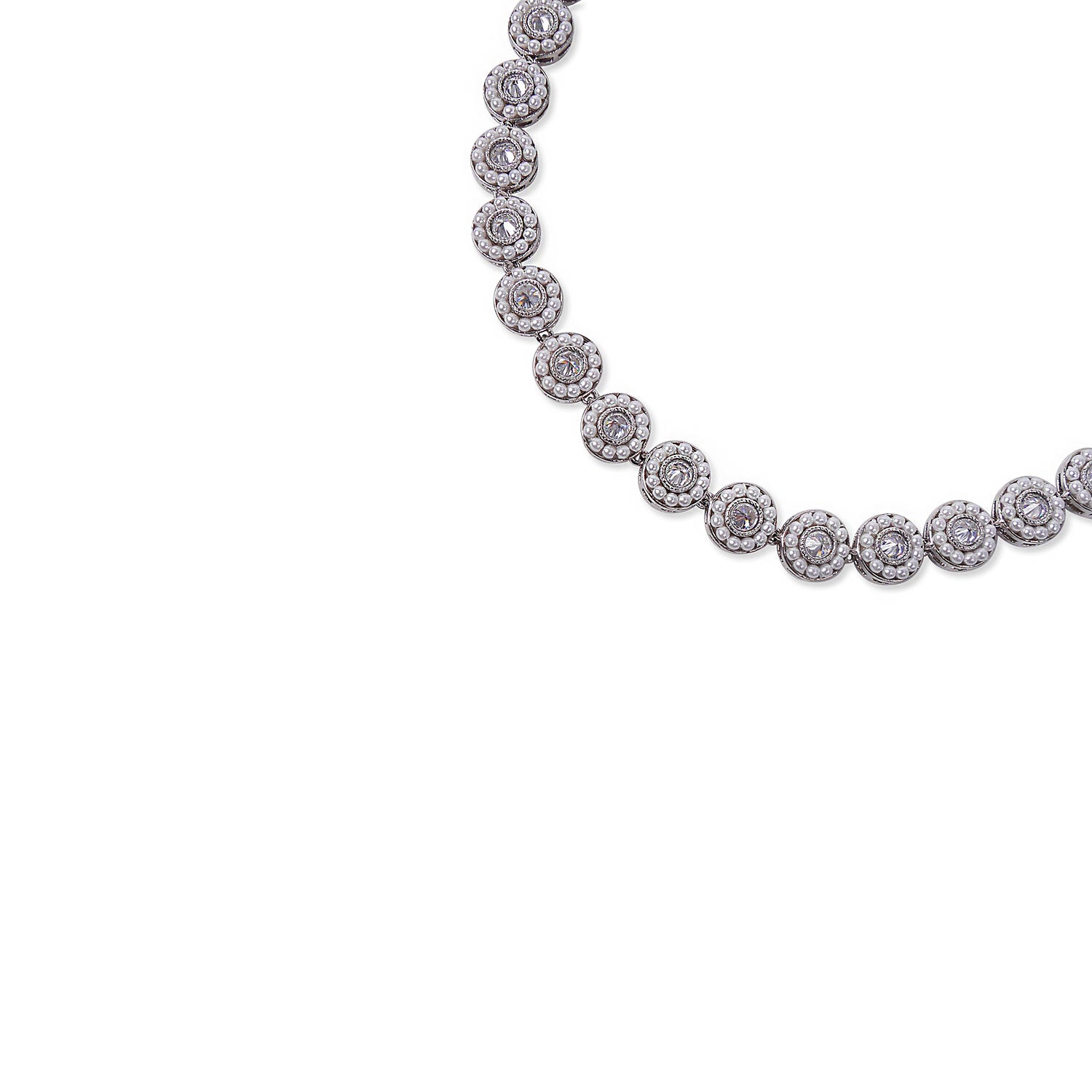 Leela Necklace in Rhodium