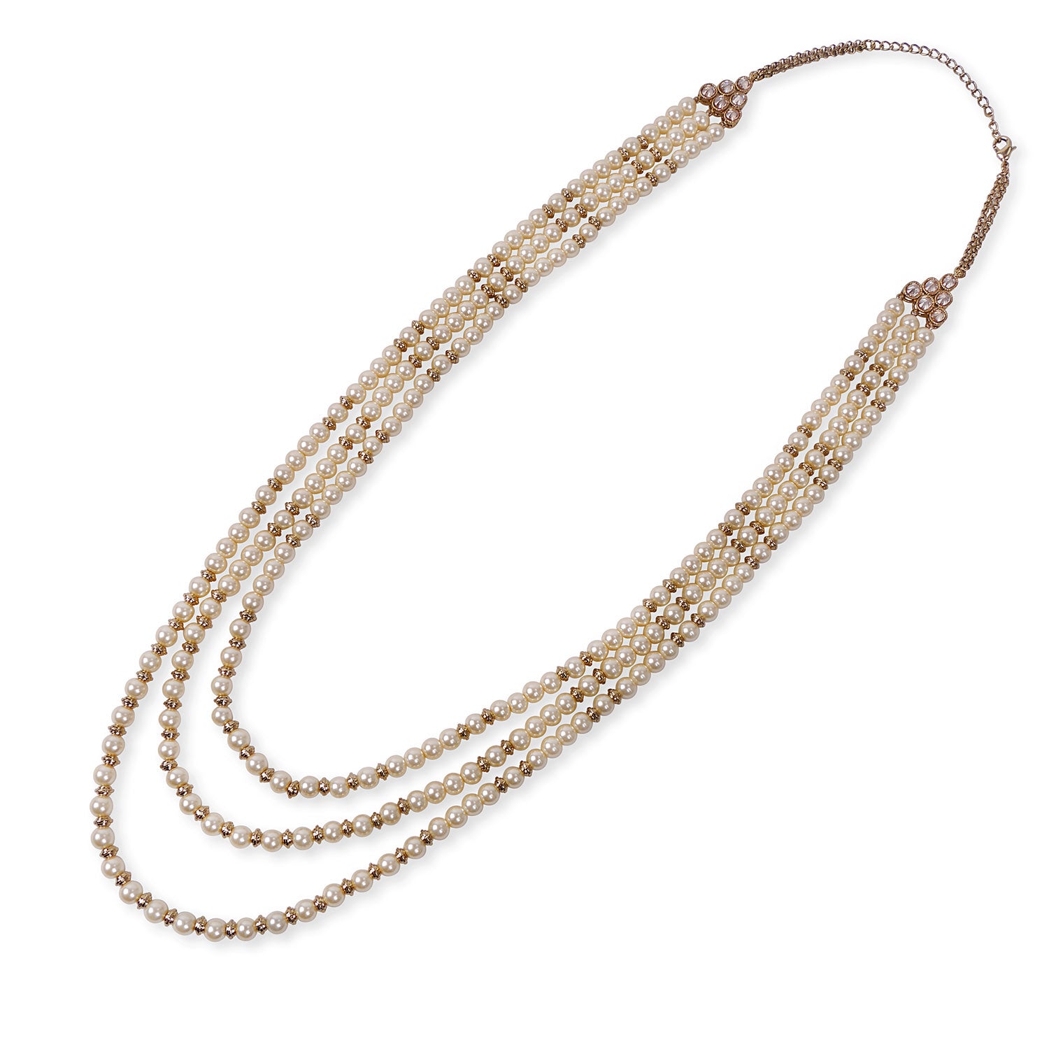 Rumi Triple Layer Pearl Neckllace