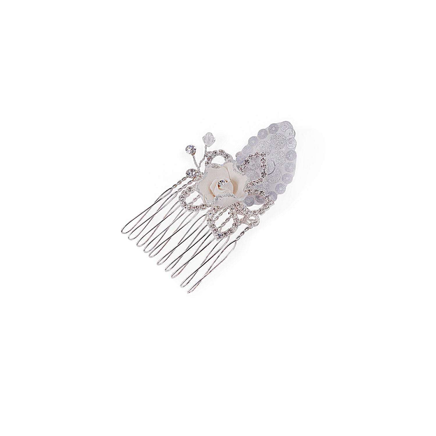 Amber Floral Hair Comb