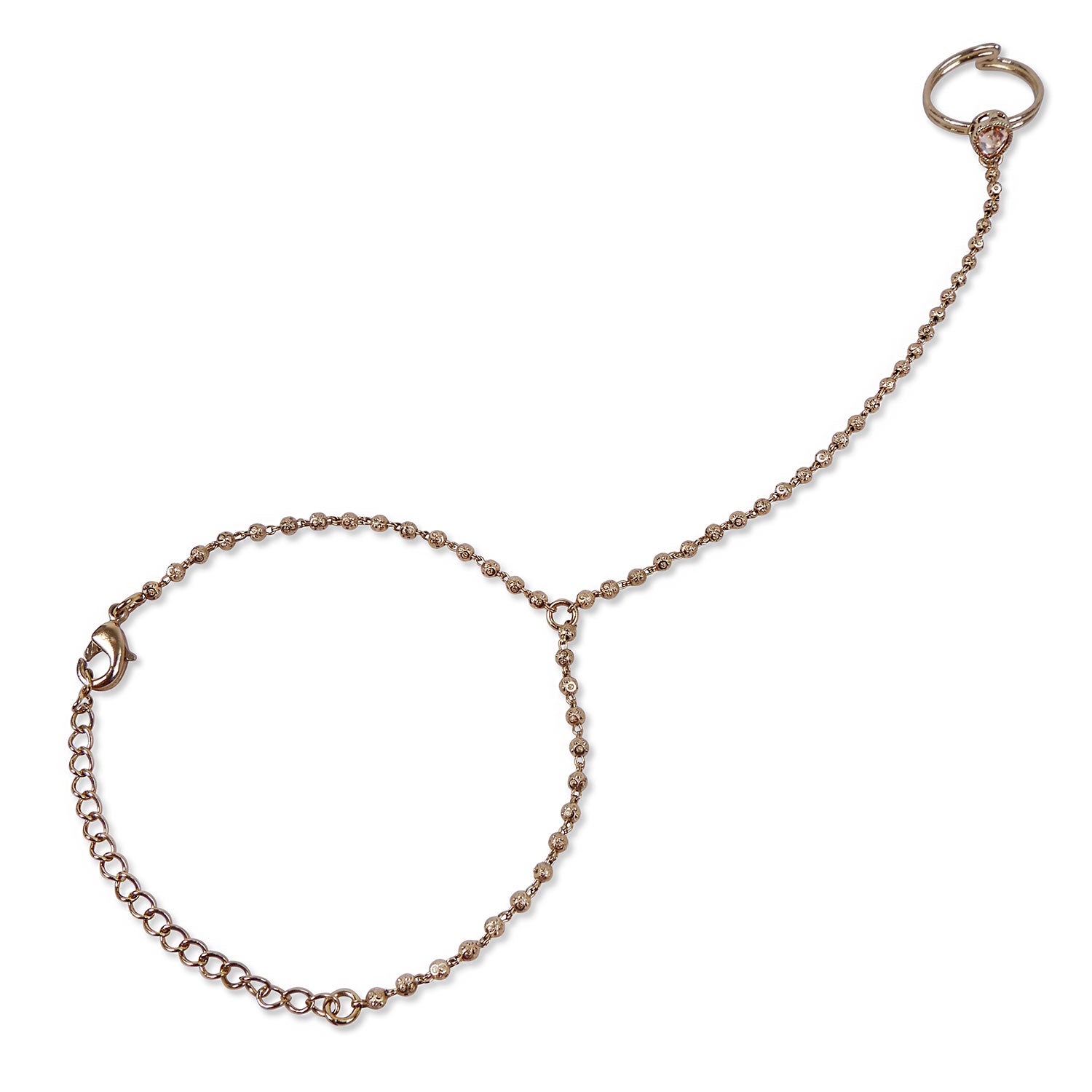 Mia Hand Chain in Antique Gold