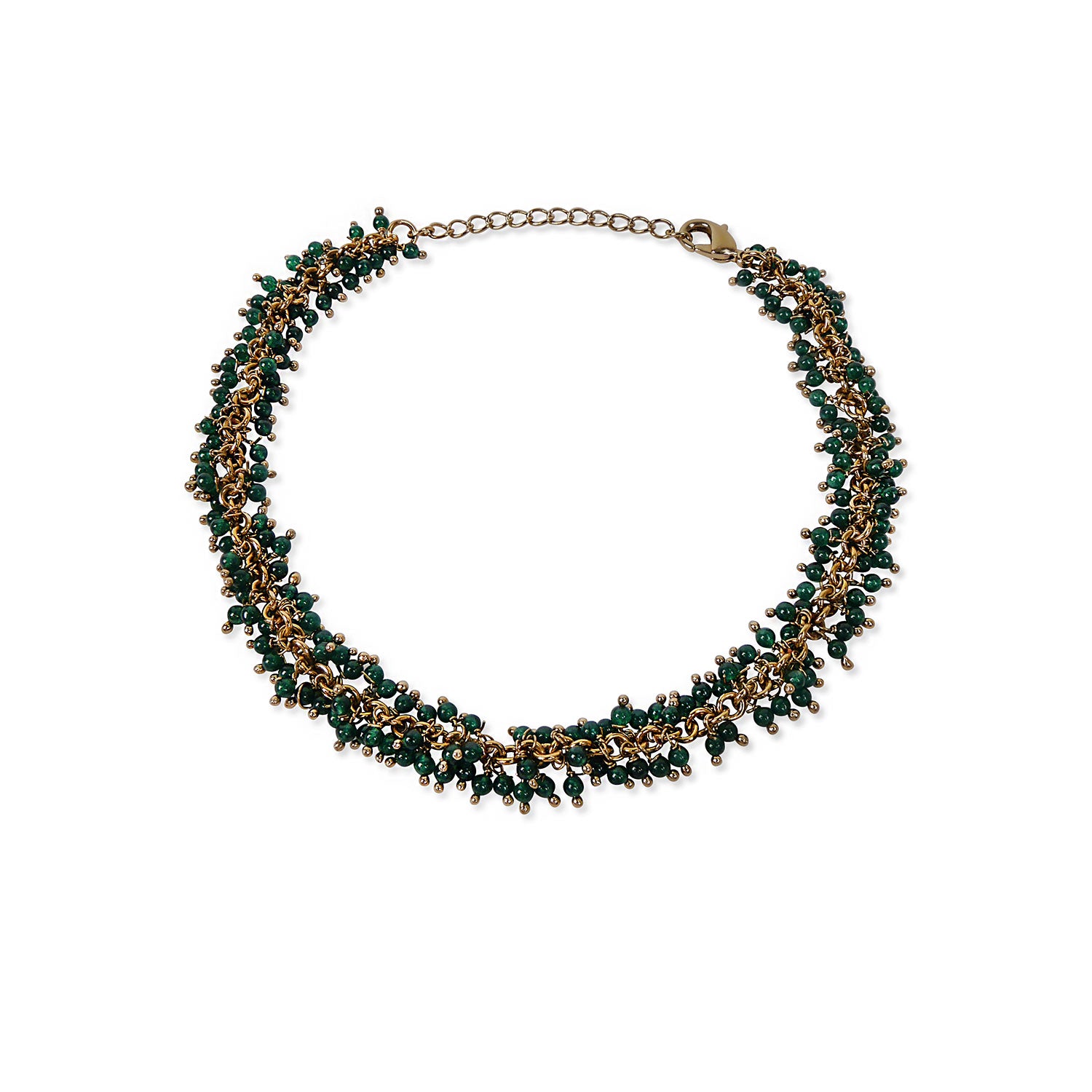 Ashoka Cluster Anklet in Green