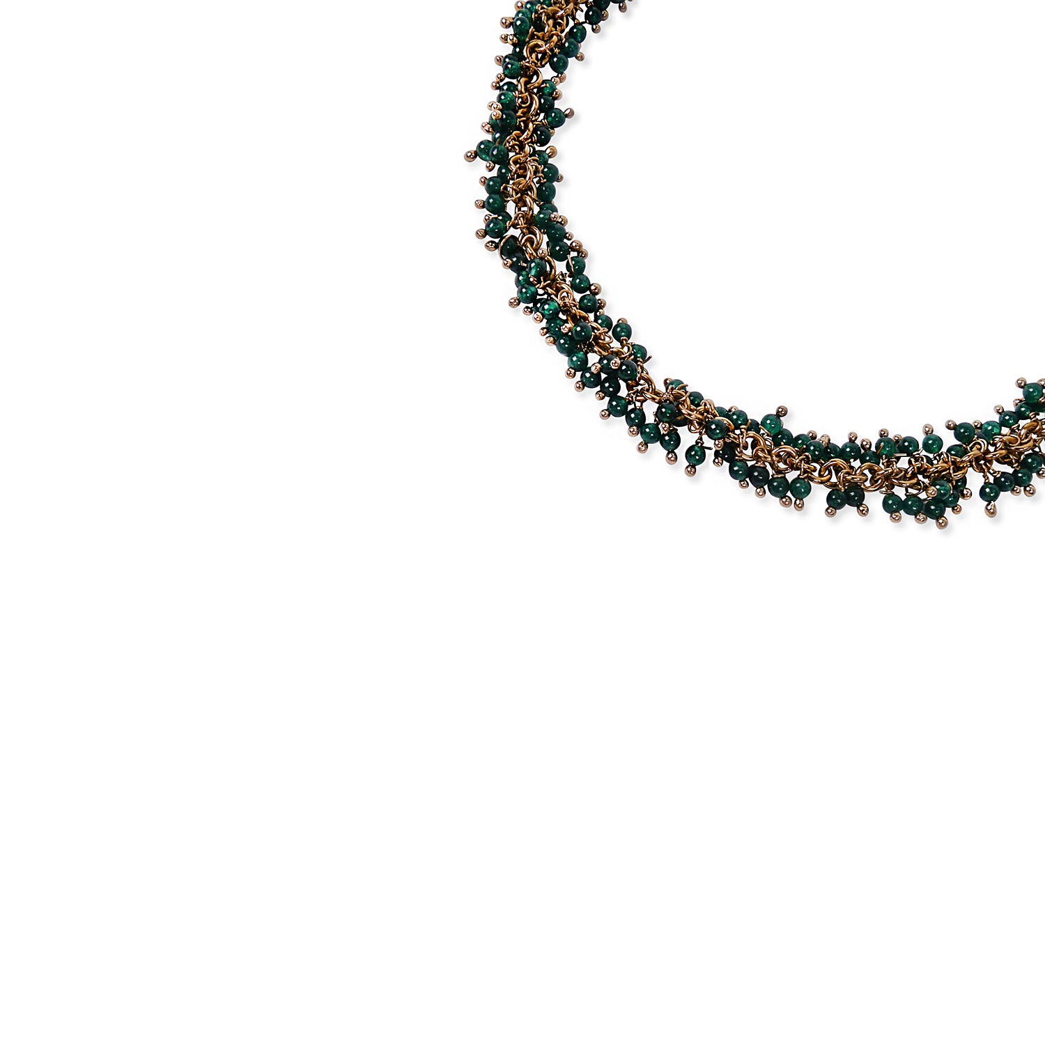 Ashoka Cluster Anklet in Green