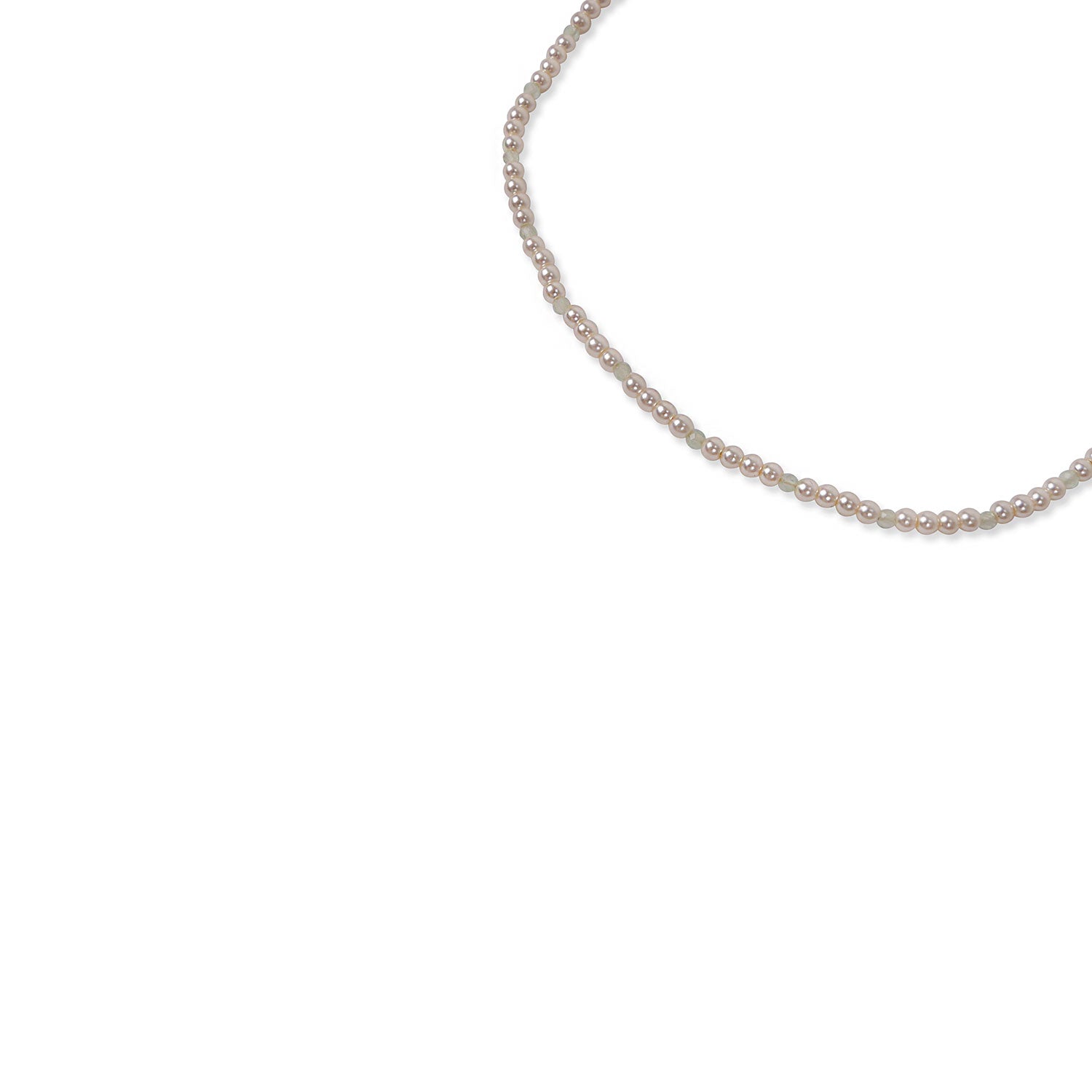 Lara Beaded Anklet in Mint