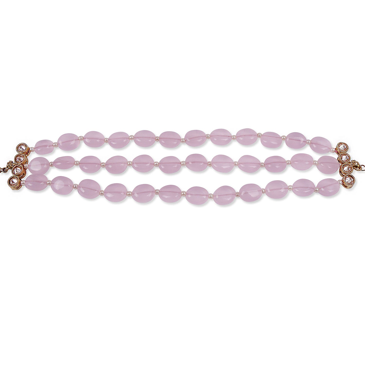 Sofiya Bead Bracelet in Light Pink
