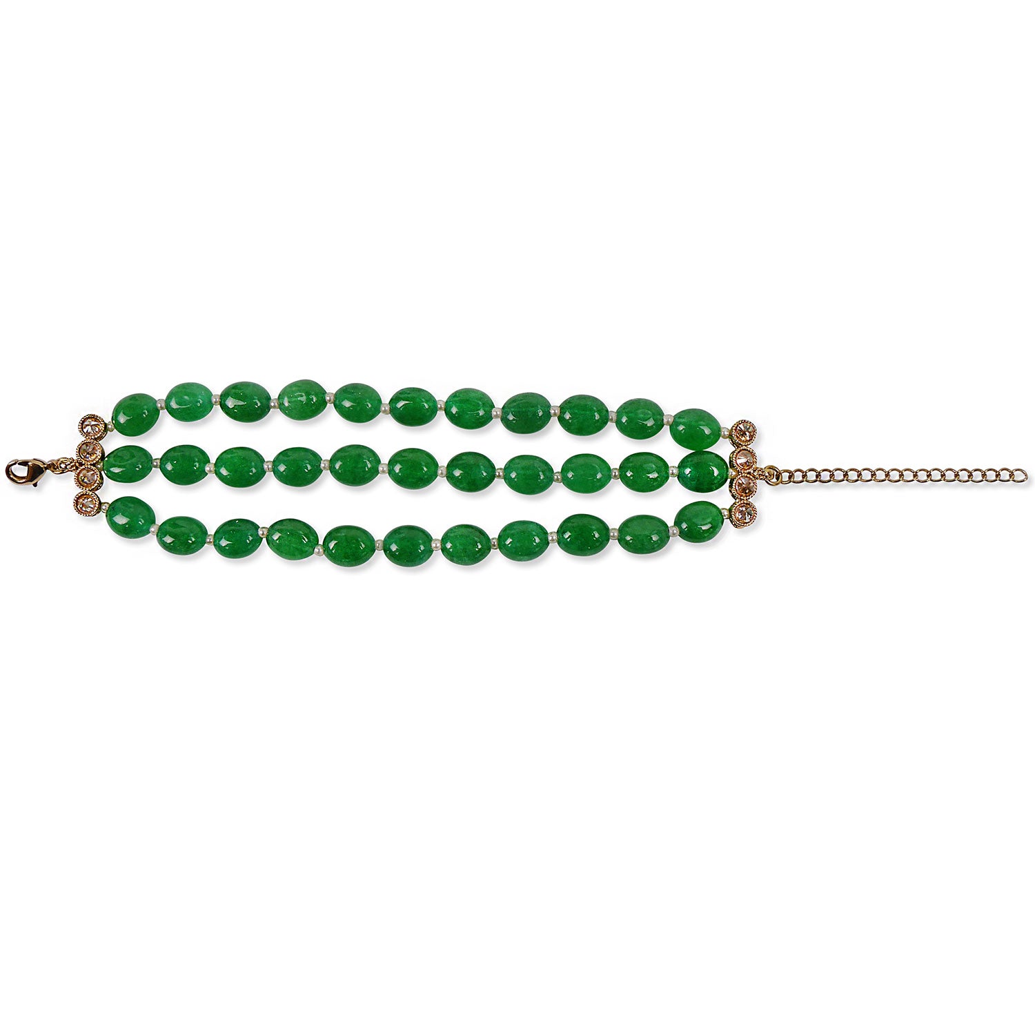 Sofiya Bead Bracelet in Green