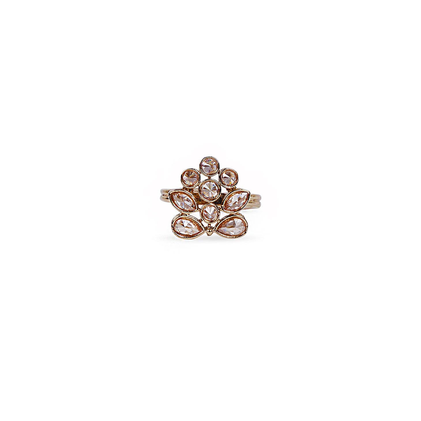 Maisie Ring in Champagne Crystal
