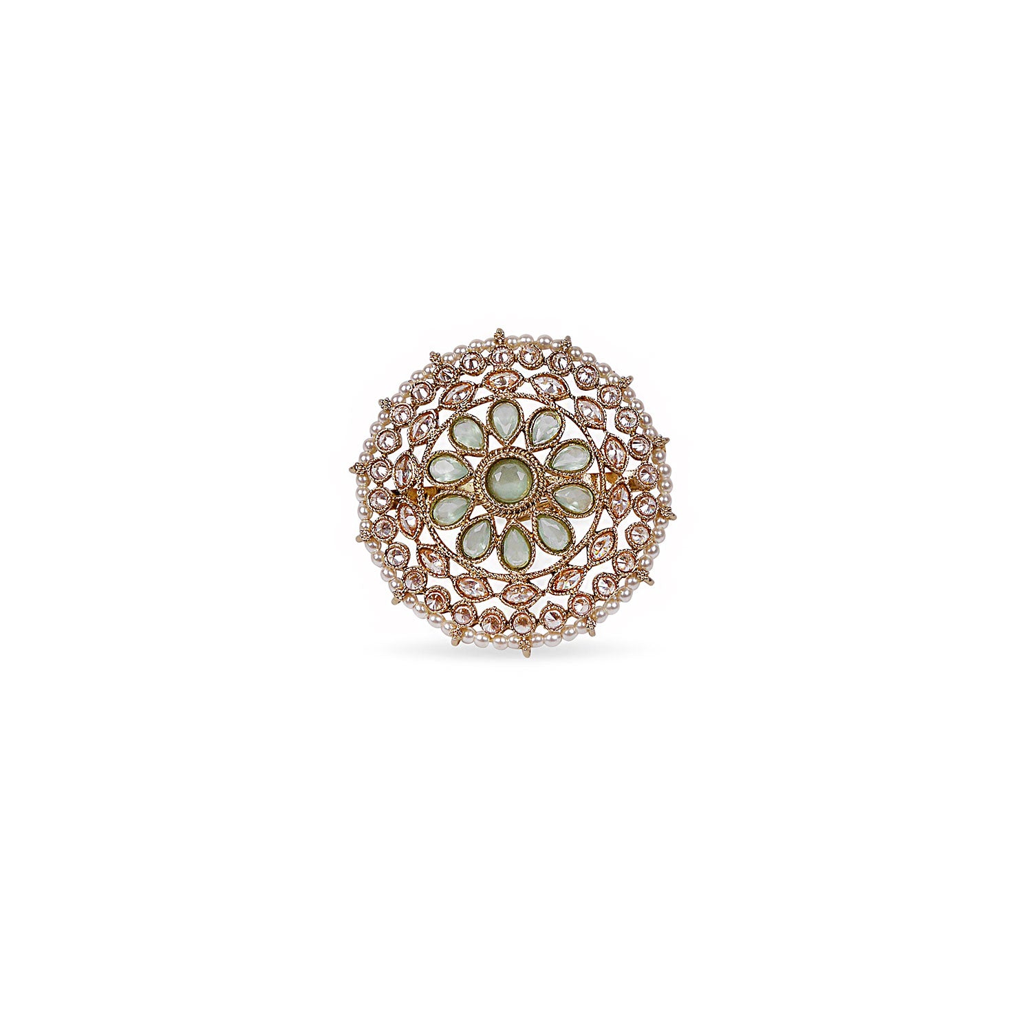 Shana Oversized Ring in Mint