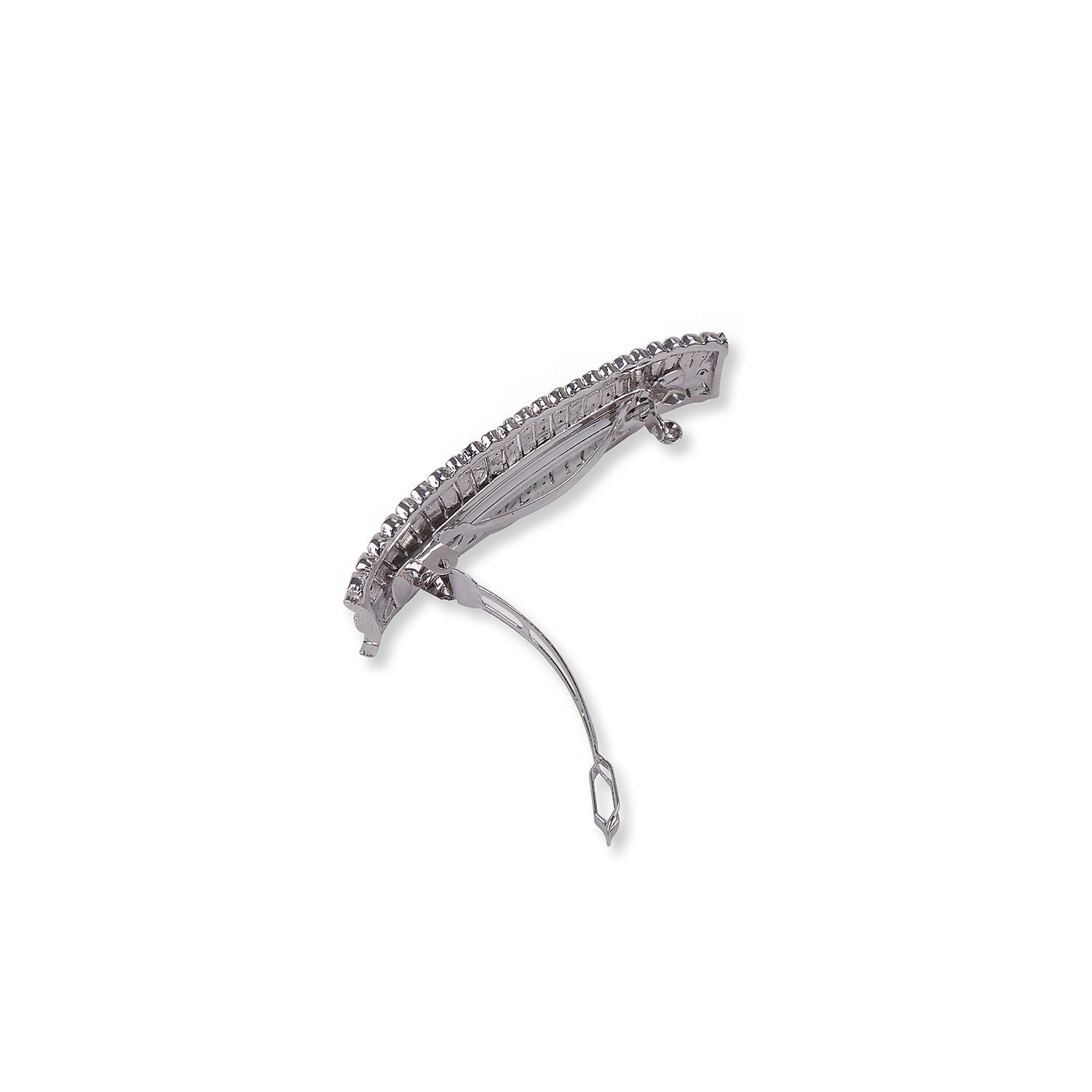 Olivia Diamante Hair Clip in Rhodium