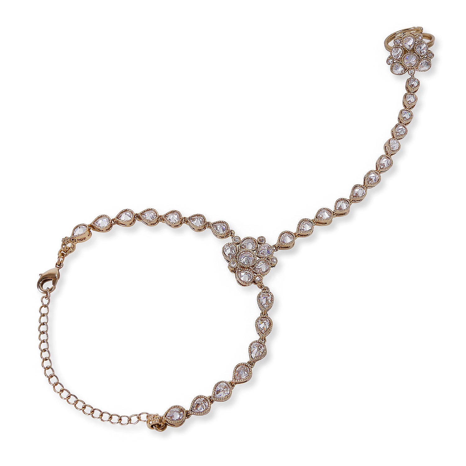 Anusha Hand Chain in White