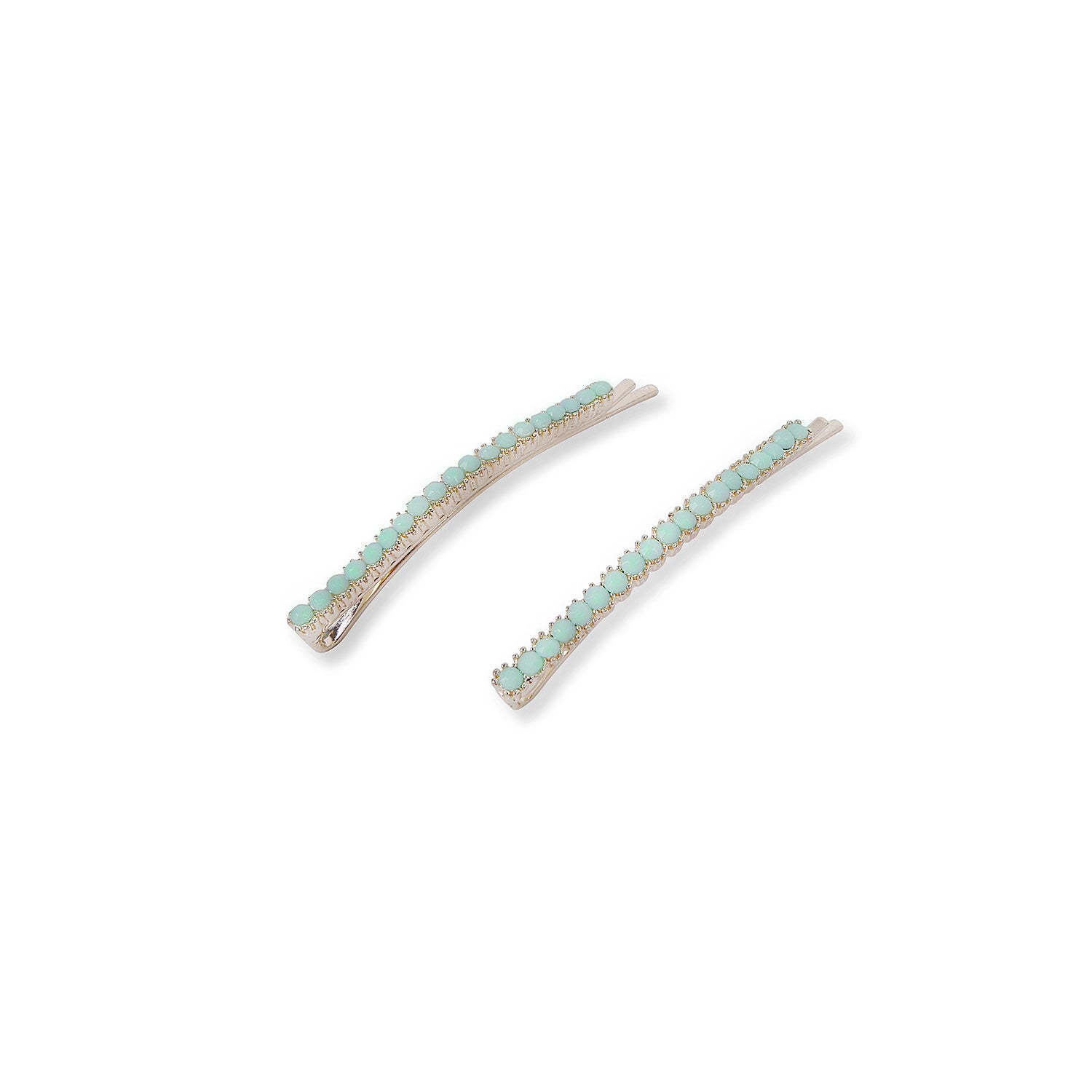 Stella Hair Slides in Mint