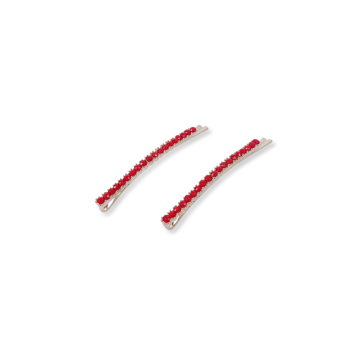 Stella Hair Slides in Red