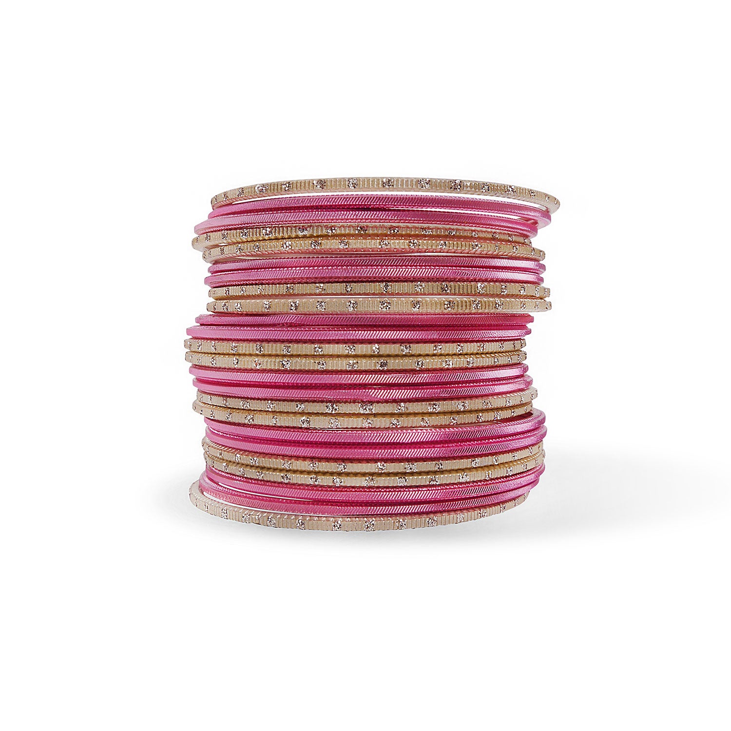 Watermelon Pink Bangle Stack