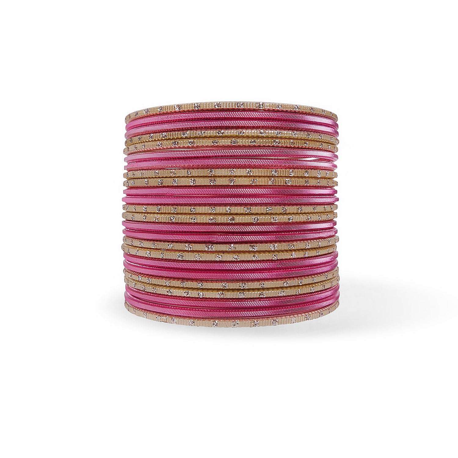 Watermelon Pink Bangle Stack