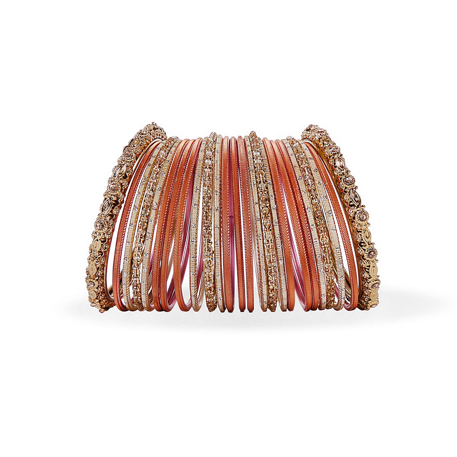 Classic Bangle Set in Terracotta