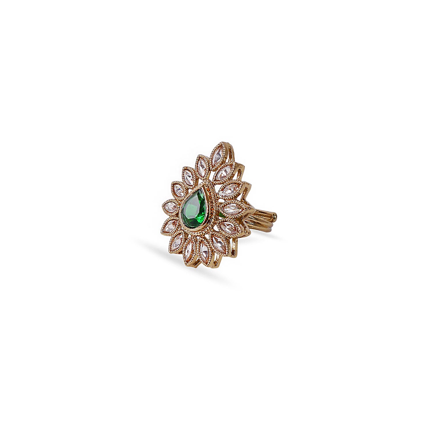 Saveri Ring in Green