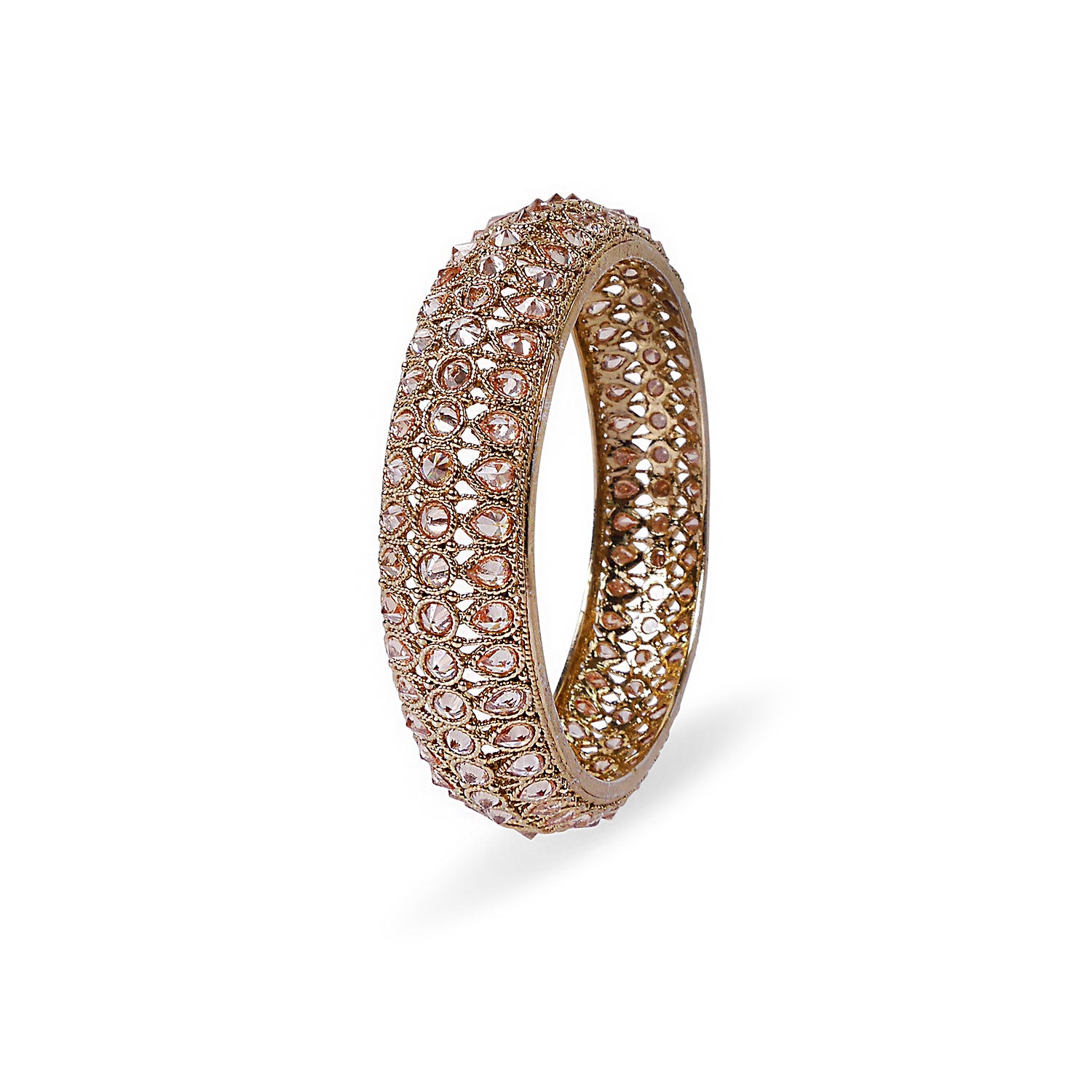 Rama Indian Bangle in Antique Gold