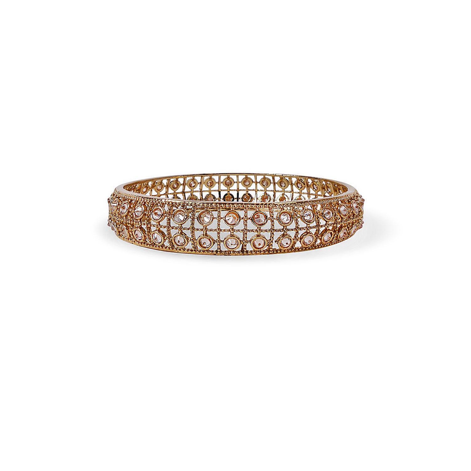 Suman Indian Bangle in Antique Gold