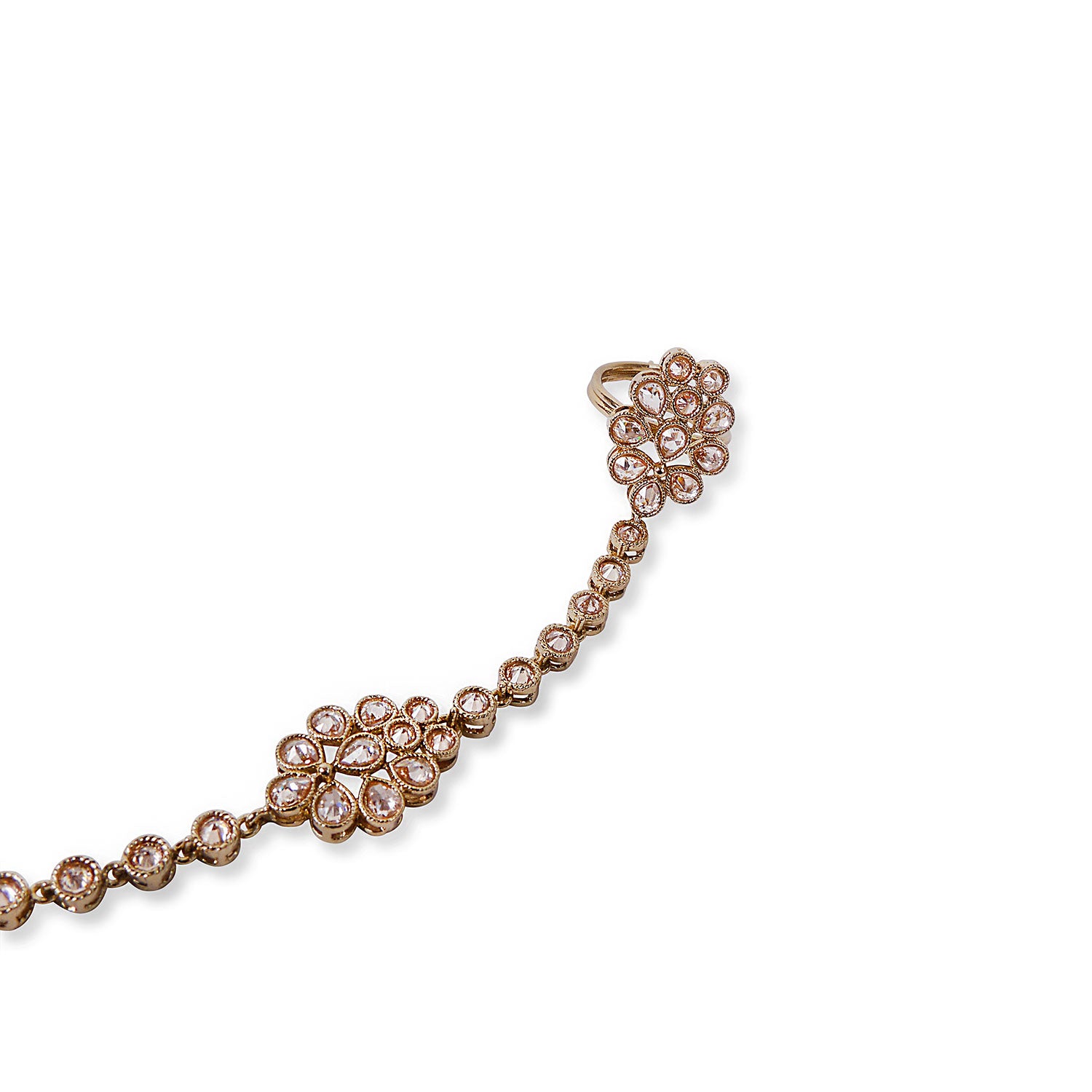 Ruhani Hand Chain in Antique Gold