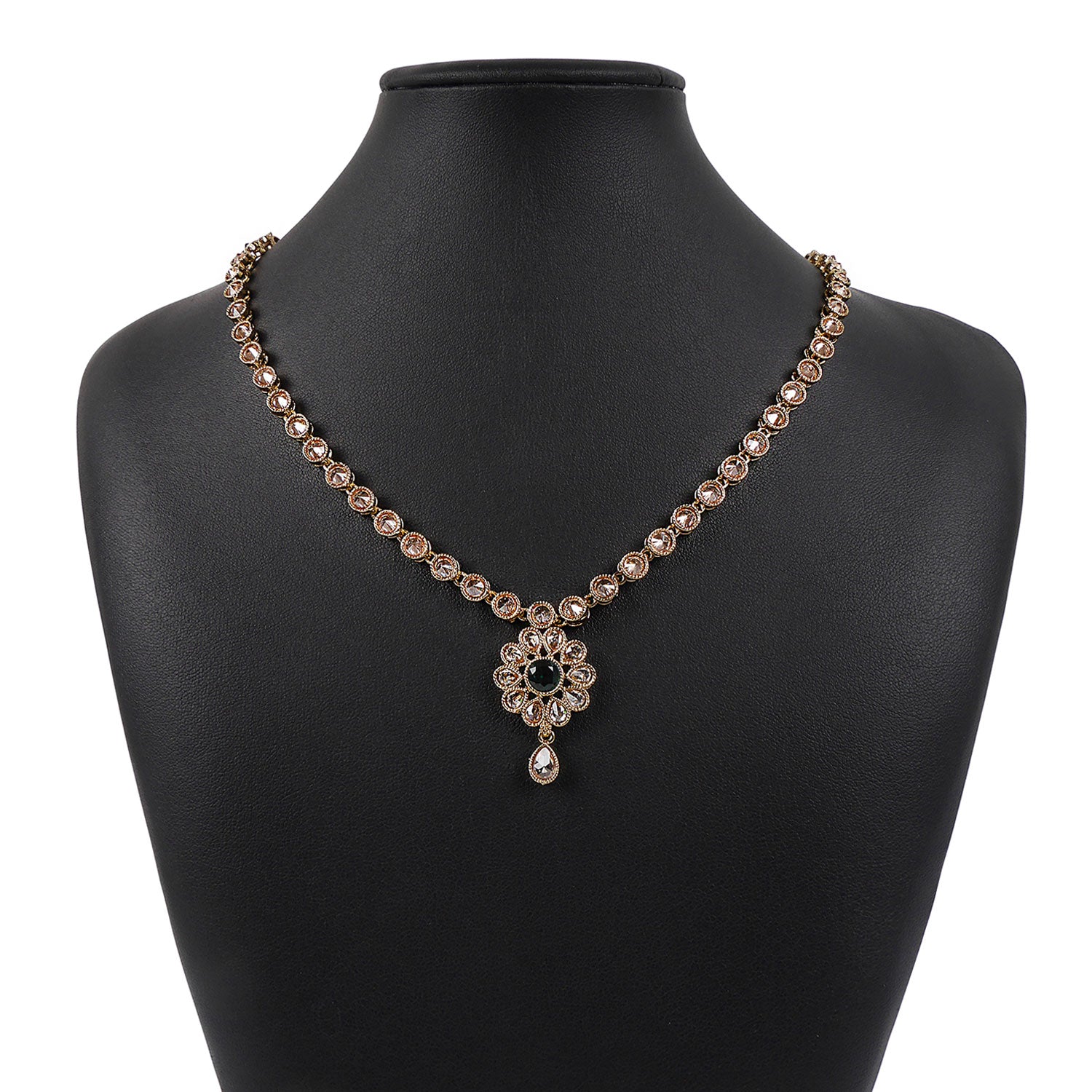 Dipa Necklace Set in Jade