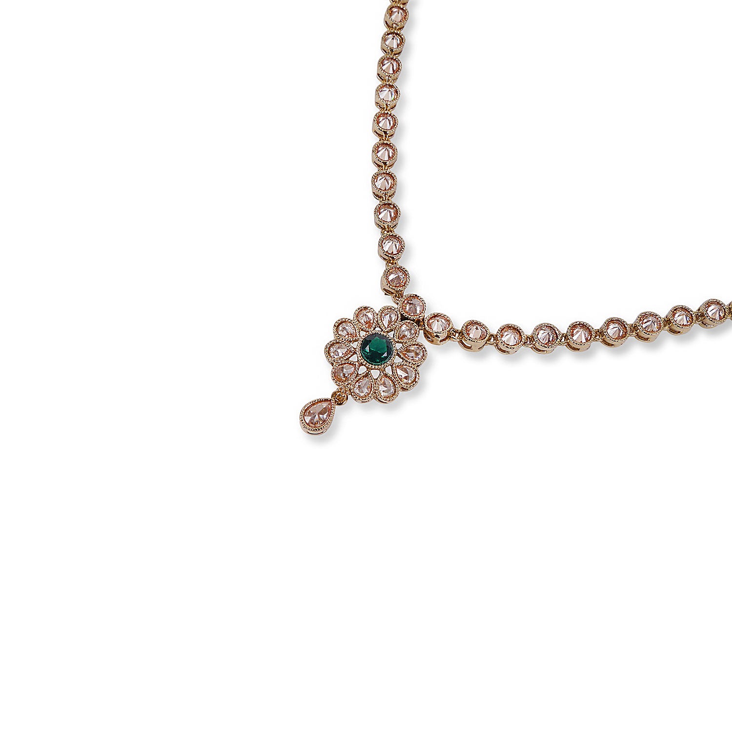 Dipa Necklace Set in Jade