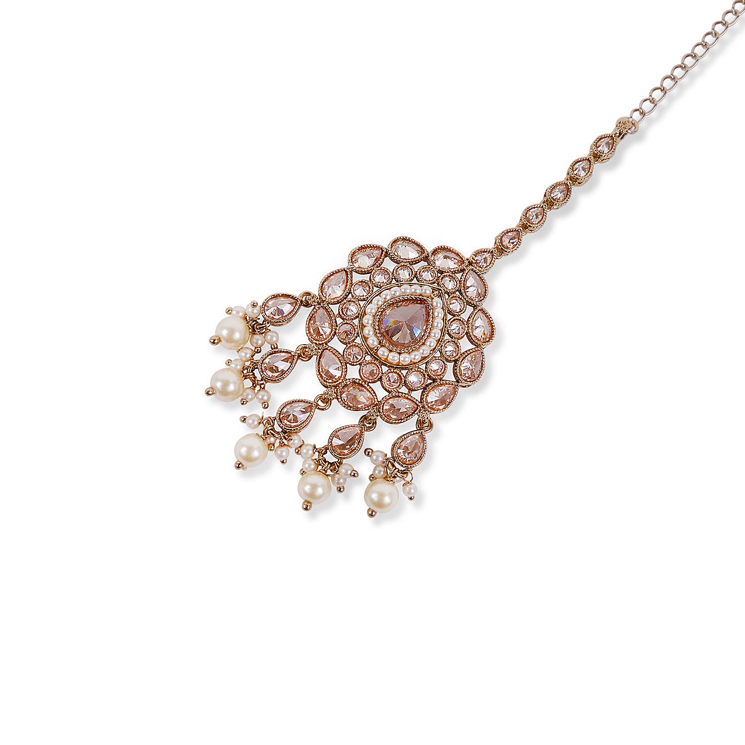 Tanushree Tikka in Pearl and Antique Gold
