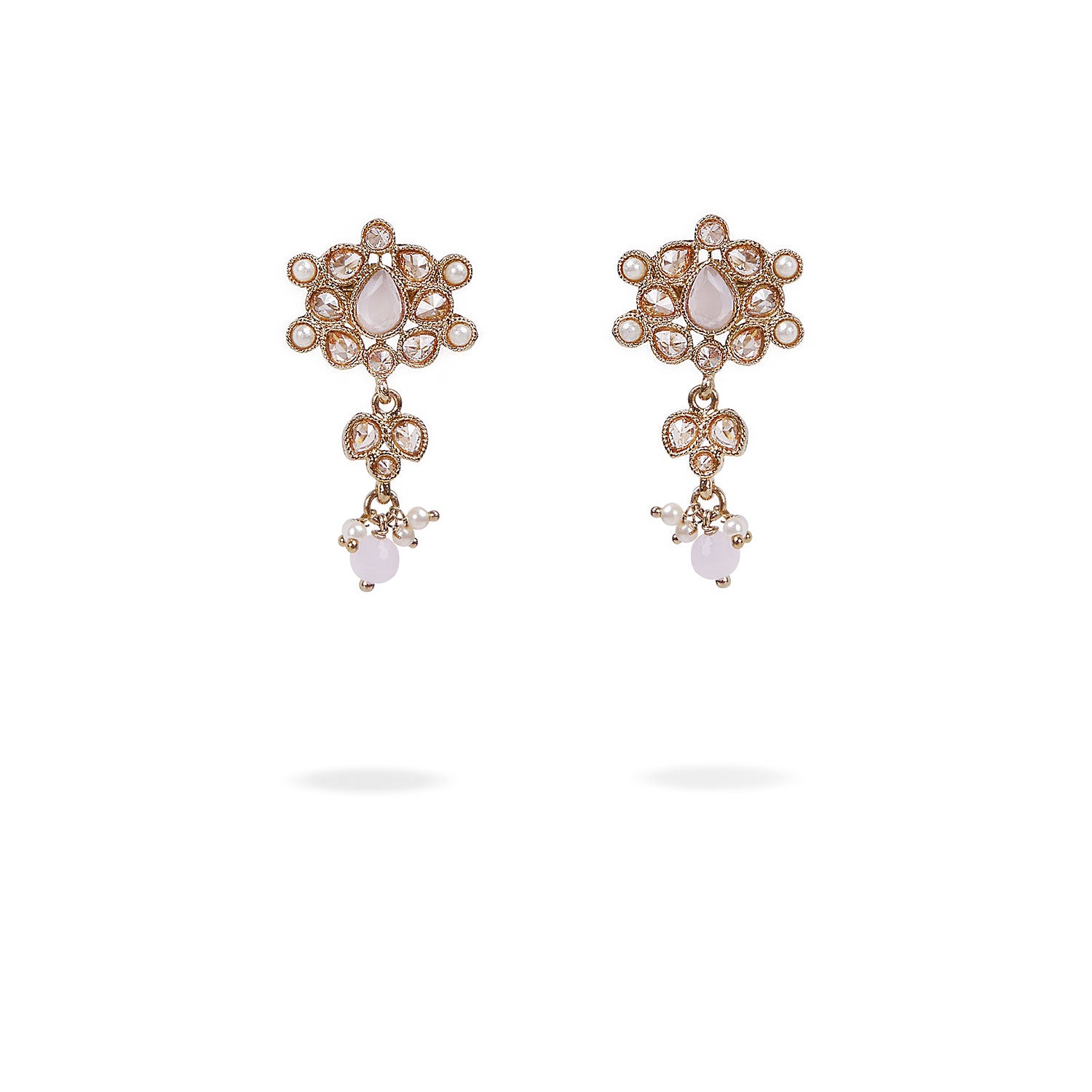 Masoom Small Earrings in Light Pink