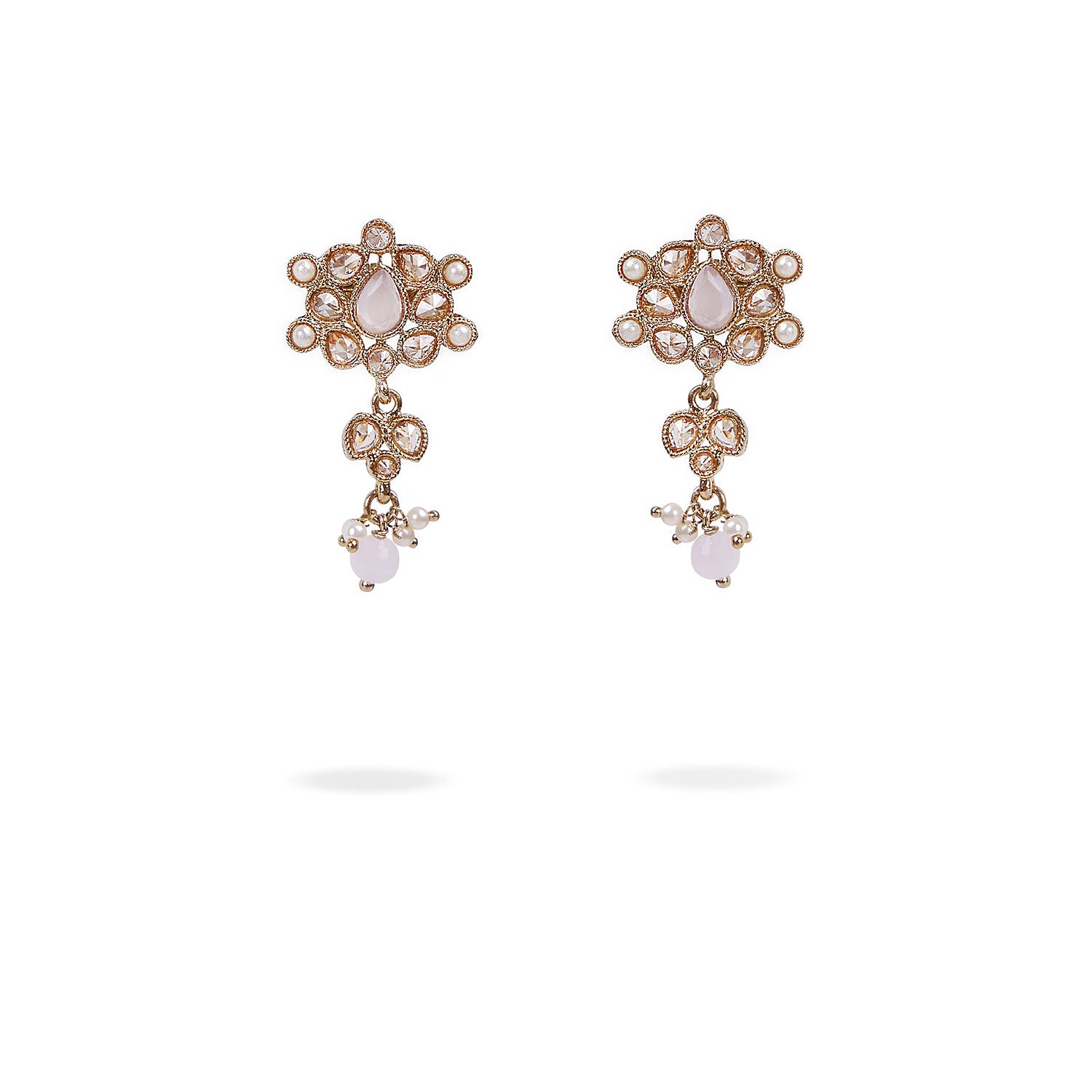 Masoom Small Earrings in Light Pink