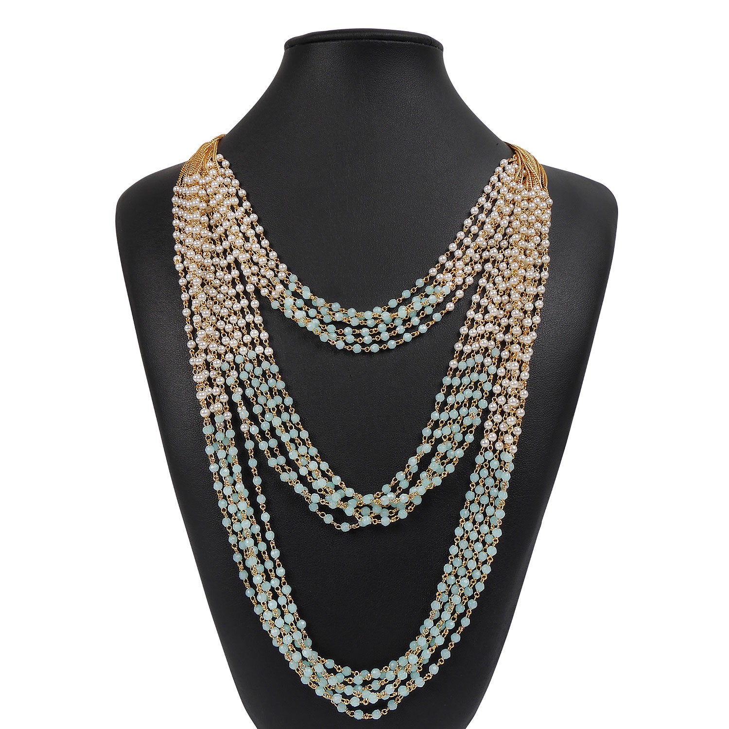 Kanari Multi Layered Chain in Light Blue