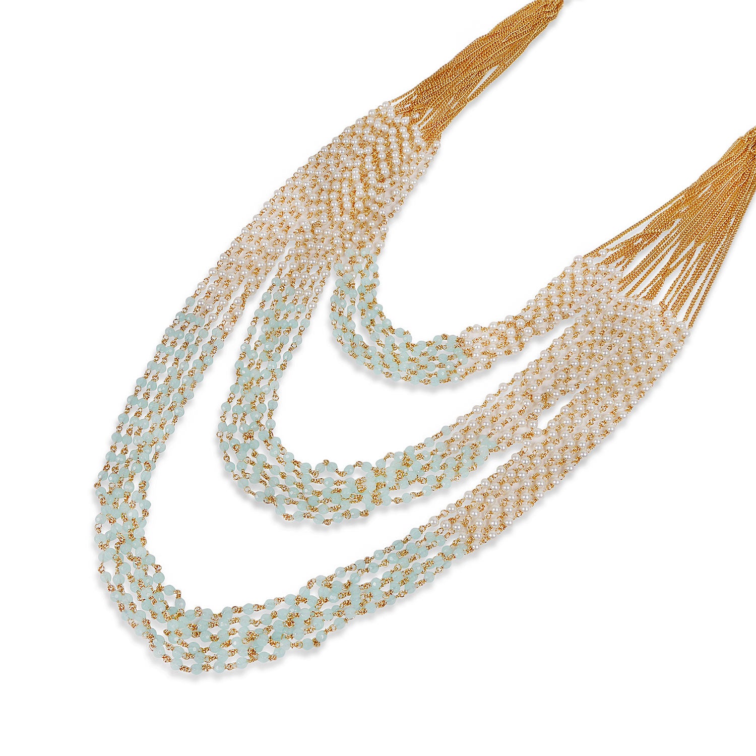 Kanari Multi Layered Chain in Light Blue