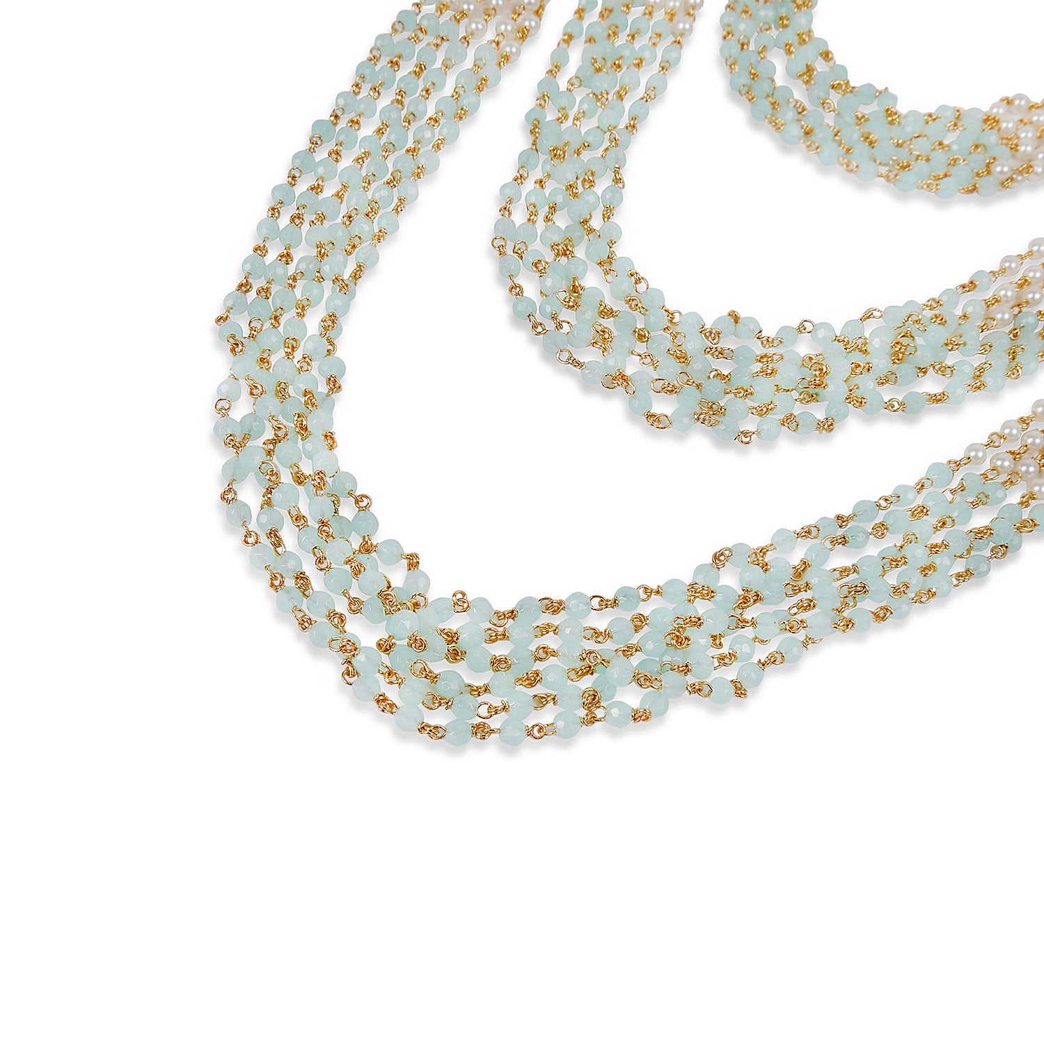Kanari Multi Layered Chain in Light Blue