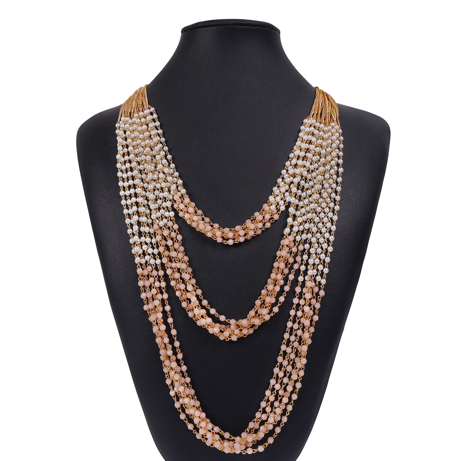 Kanari Multi Layered Chain in Light Pink