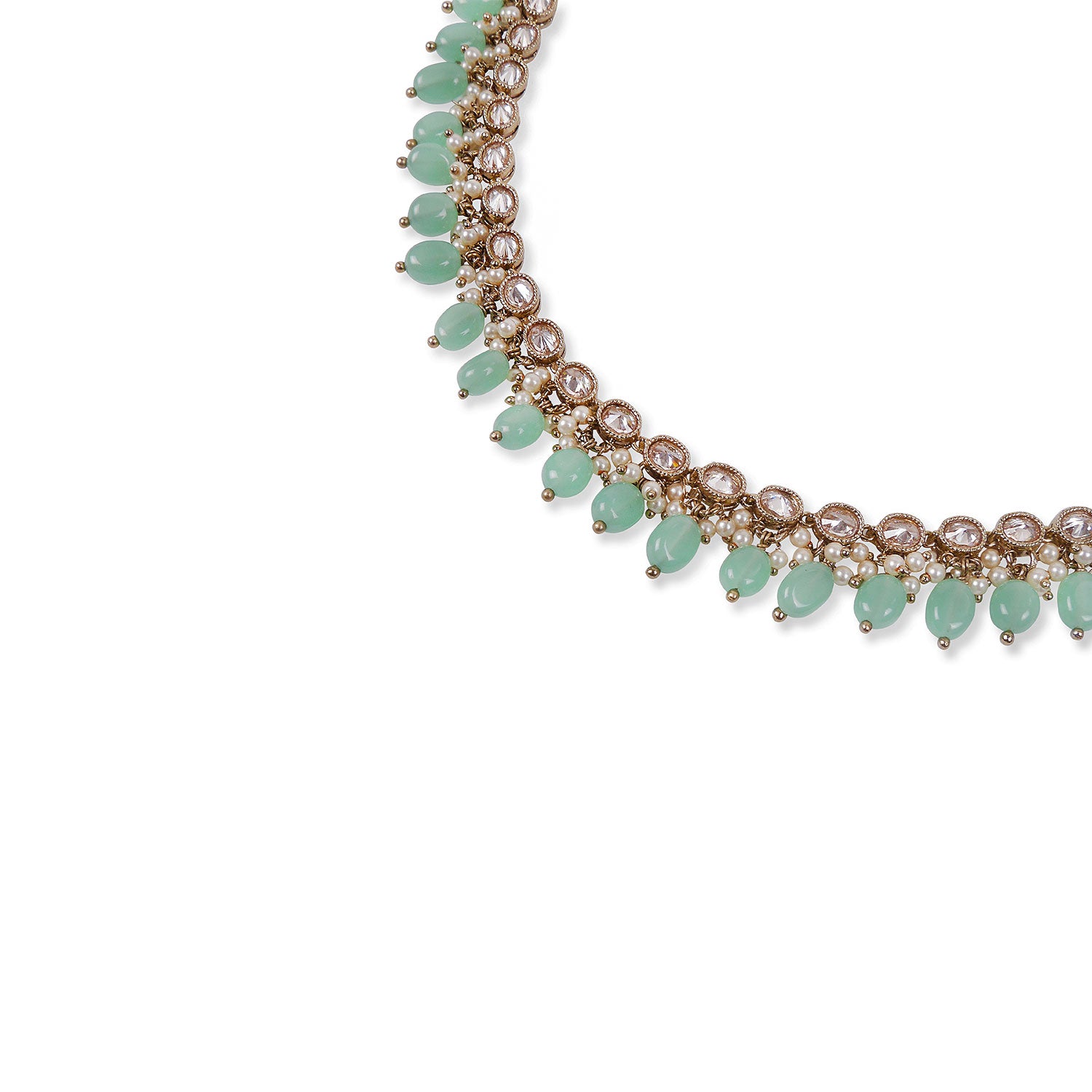 Florina Necklace Set in Mint