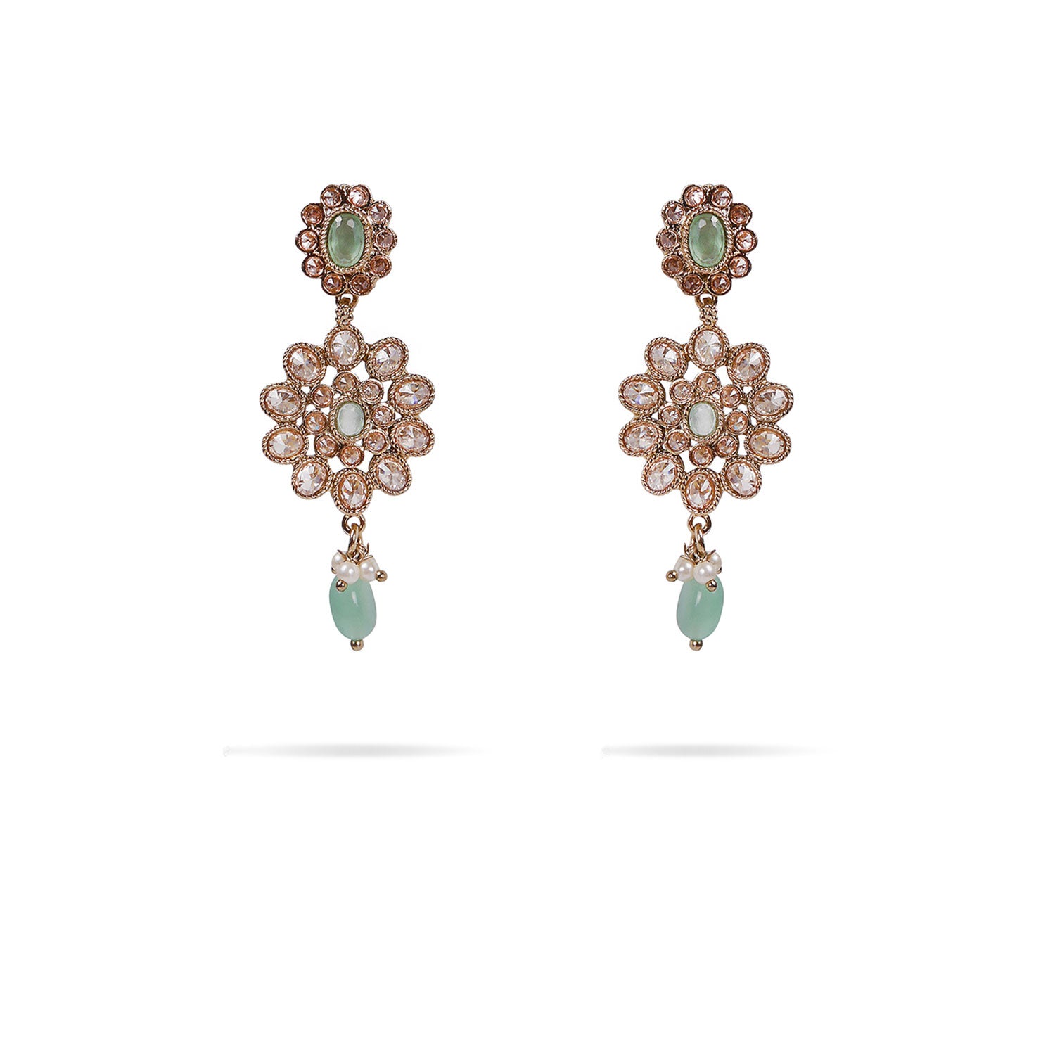 Florina Necklace Set in Mint