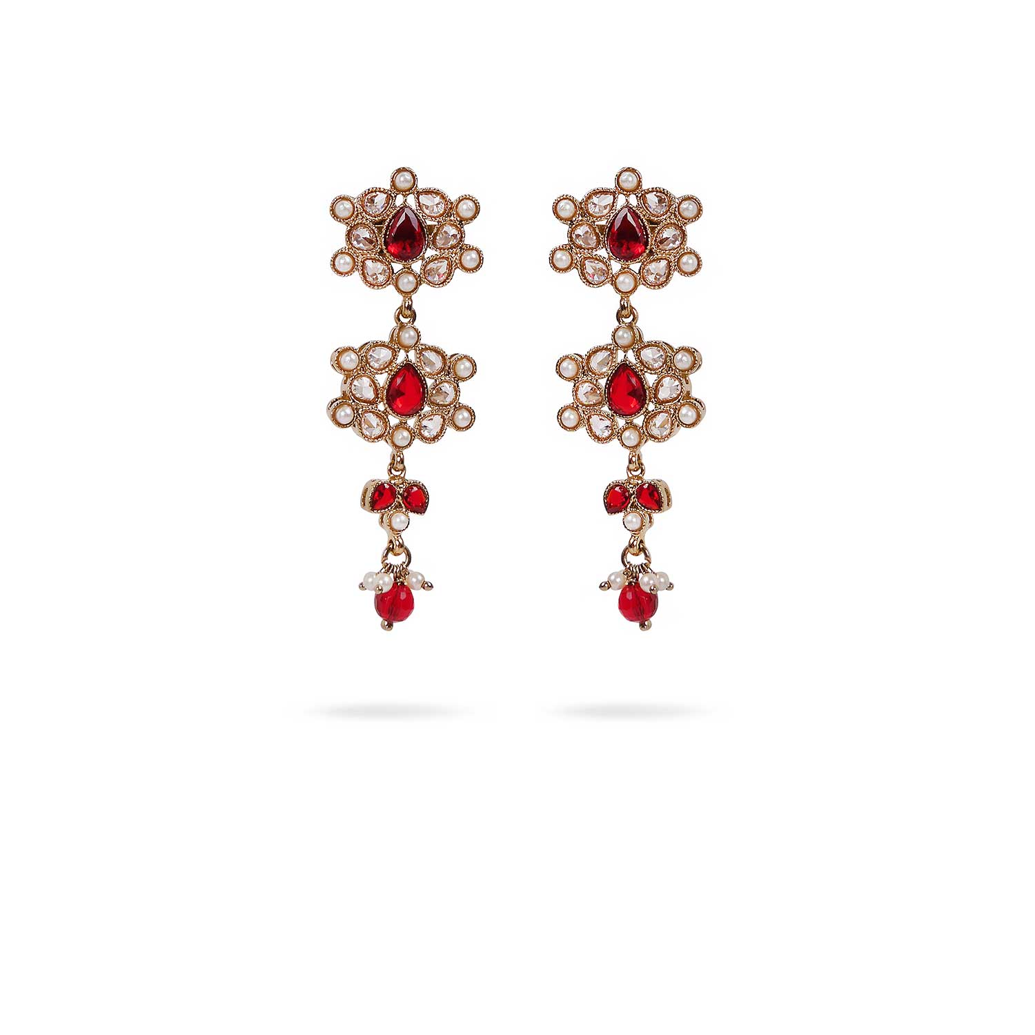 Masoom Necklace Set in Maroon