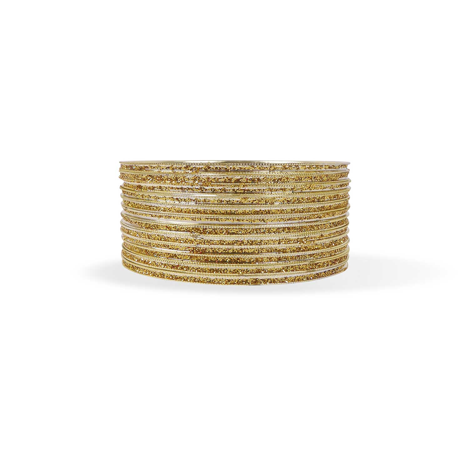 Gold Glitter Bangles