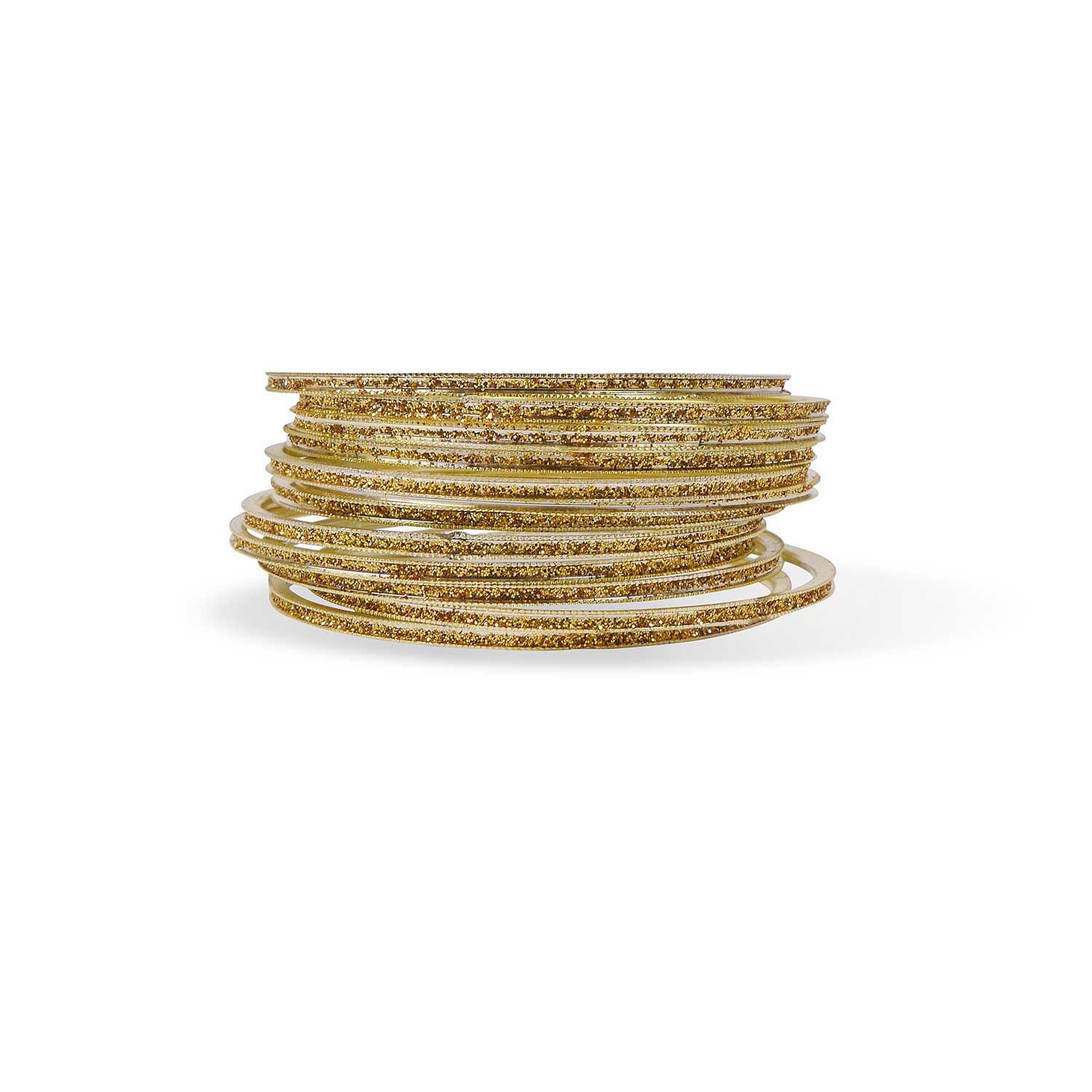 Gold Glitter Bangles