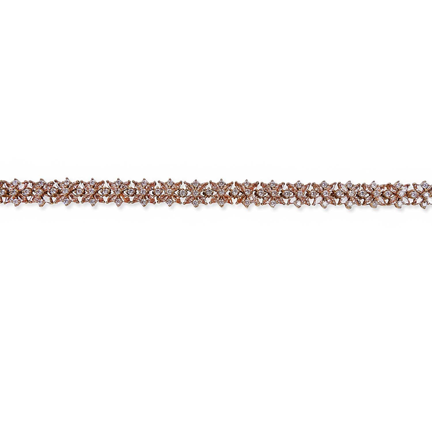 Cubic Zirconia Celeste Bracelet in Light Topaz