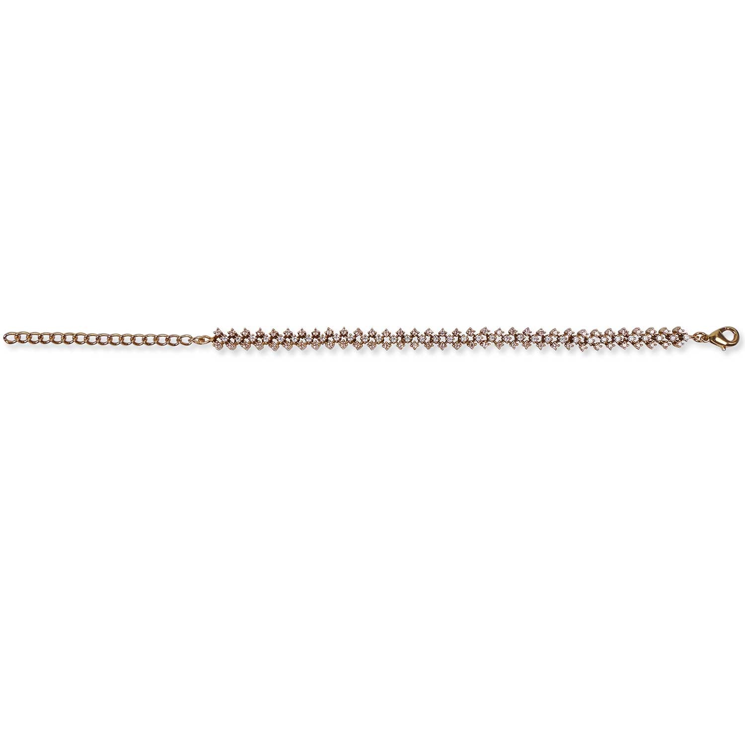 Cubic Zirconia Freya Bracelet in Light Topaz