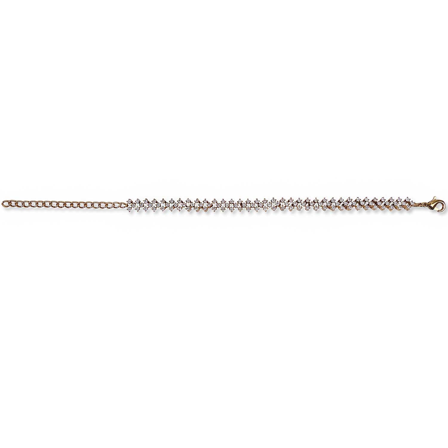 Cubic Zirconia Freya Bracelet in White