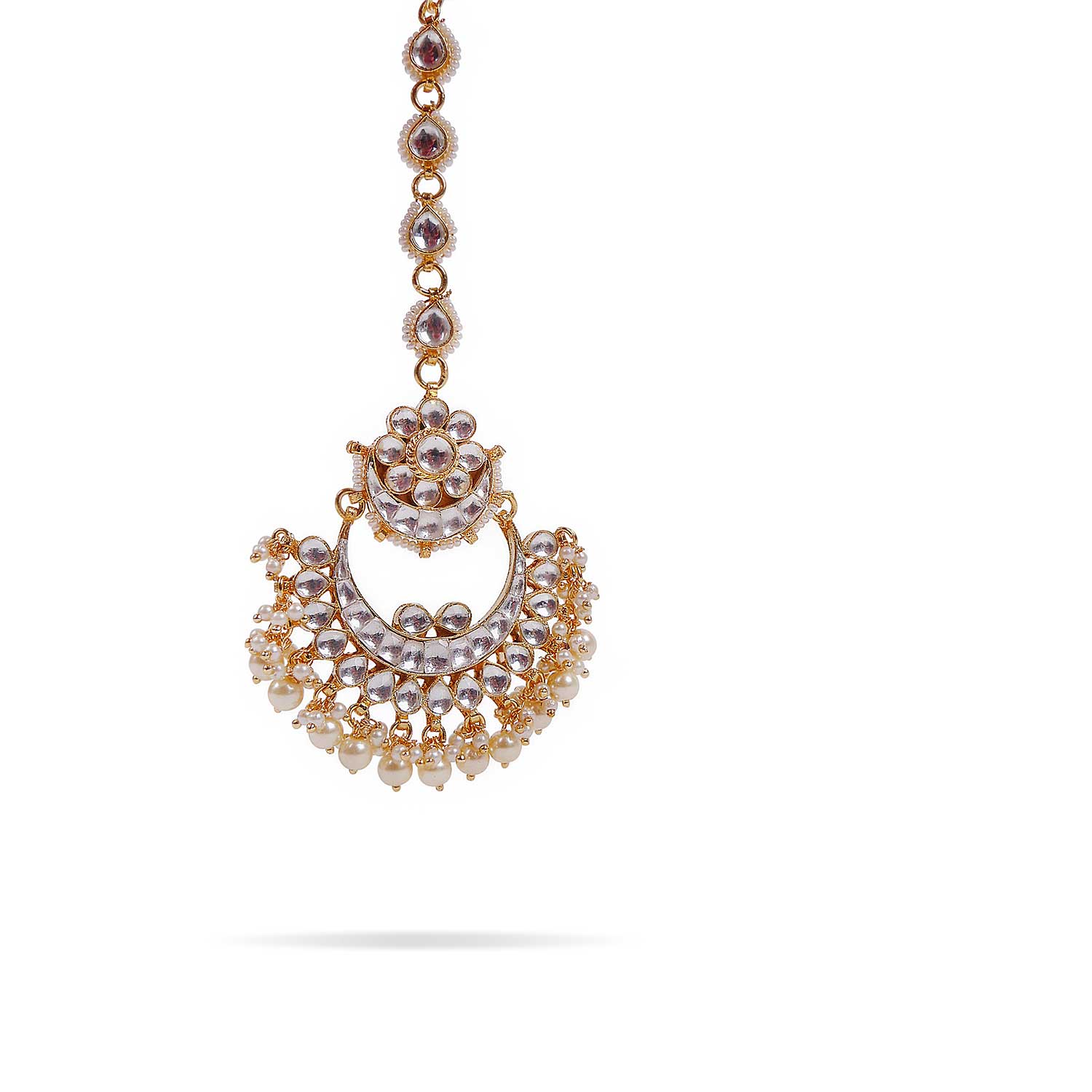 Livani Kundan Tikka in Pearl